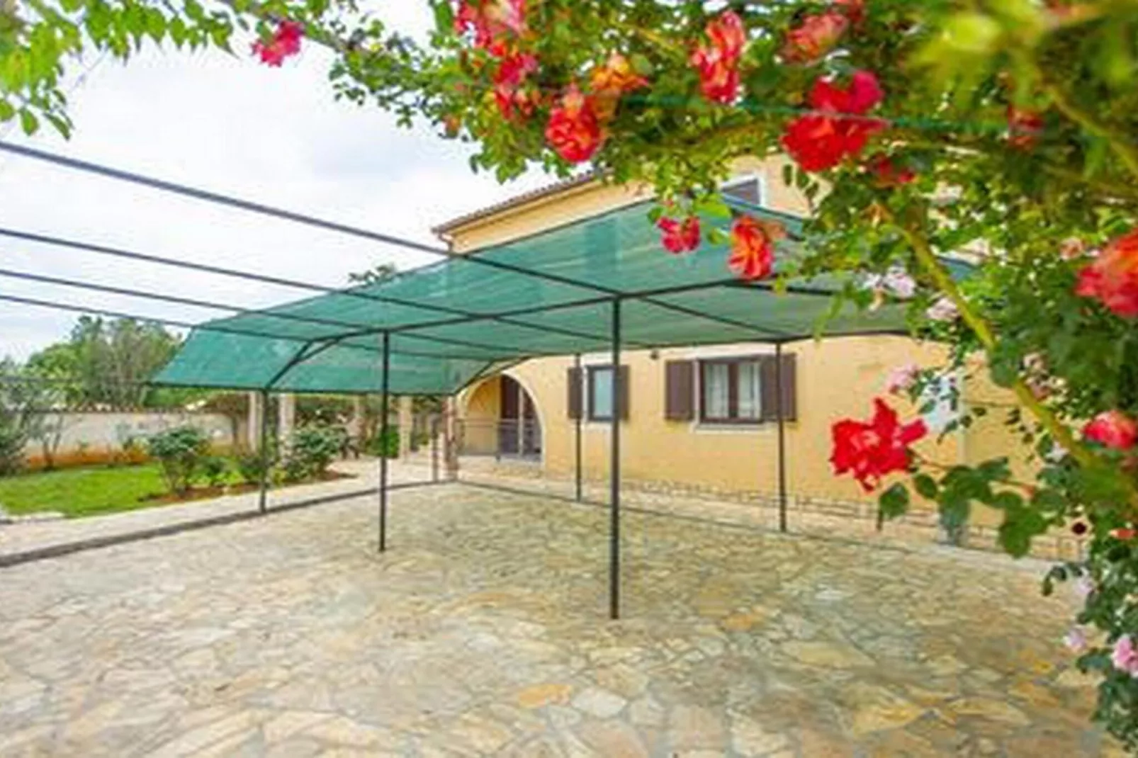 Apartment Bruna in Porec, Istria-Terrassenbalkon