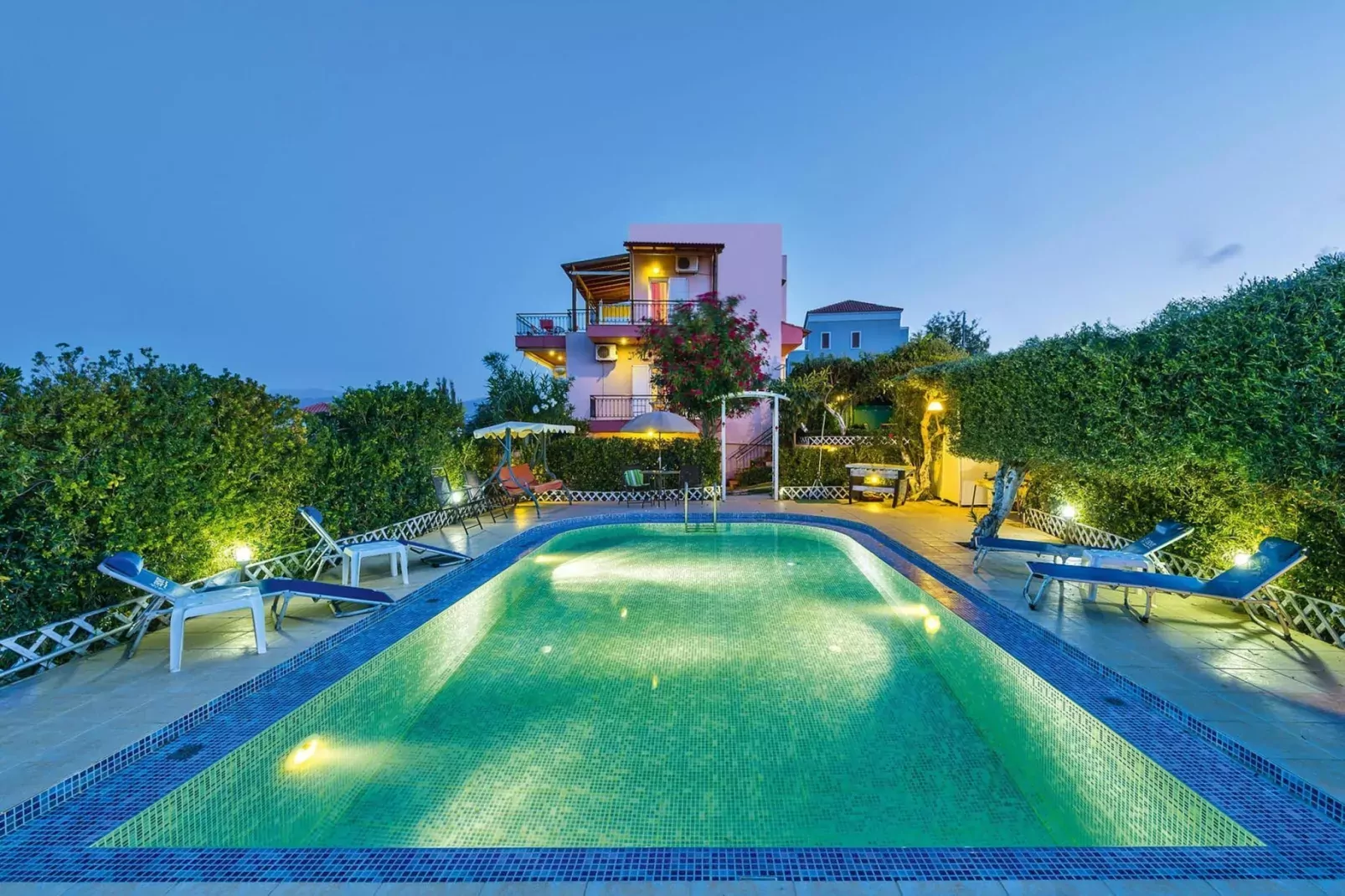 Holiday home, Marathokefala bei Kolimbari-Villa Marilena, ca. 100 qm, 6 pax-Piscine
