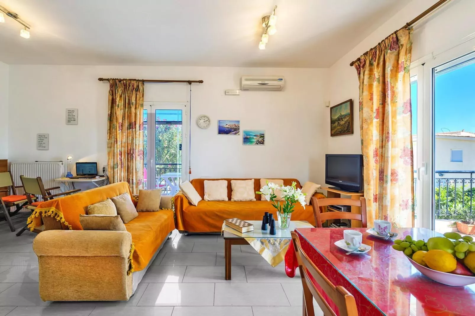 Holiday home, Marathokefala bei Kolimbari-Villa Marilena, ca. 100 qm, 6 pax-Salon