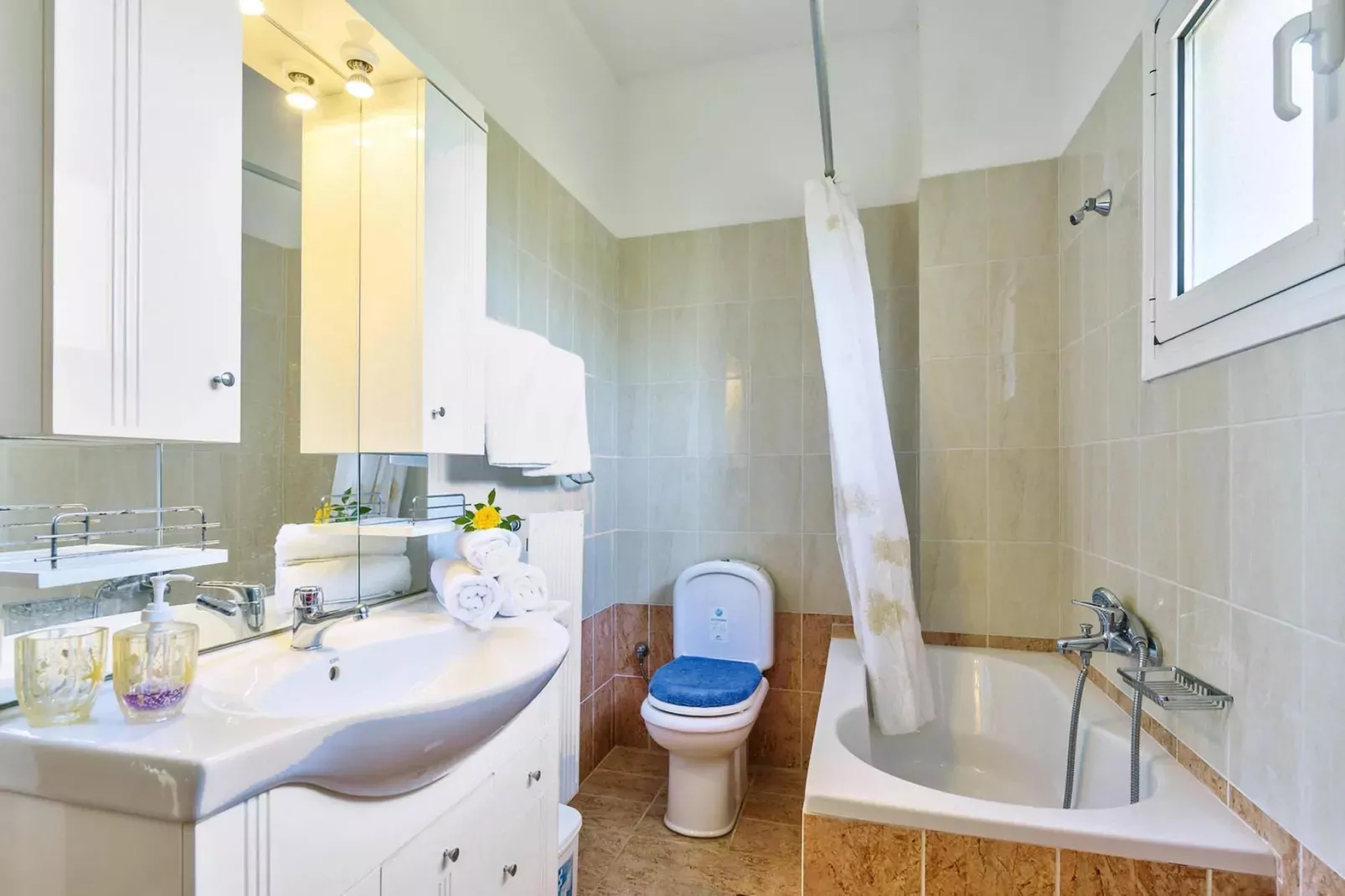 Holiday home, Marathokefala bei Kolimbari-Villa Marilena, ca. 100 qm, 6 pax-Salle de bain