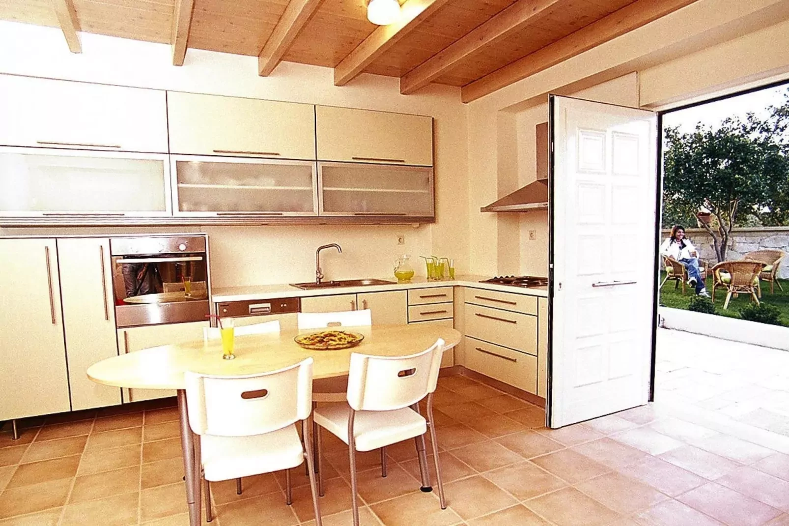 Holiday residence Rodanthi, Darmarochori-Villa Rodo, ca. 90 qm, 4 Pax-Dining room