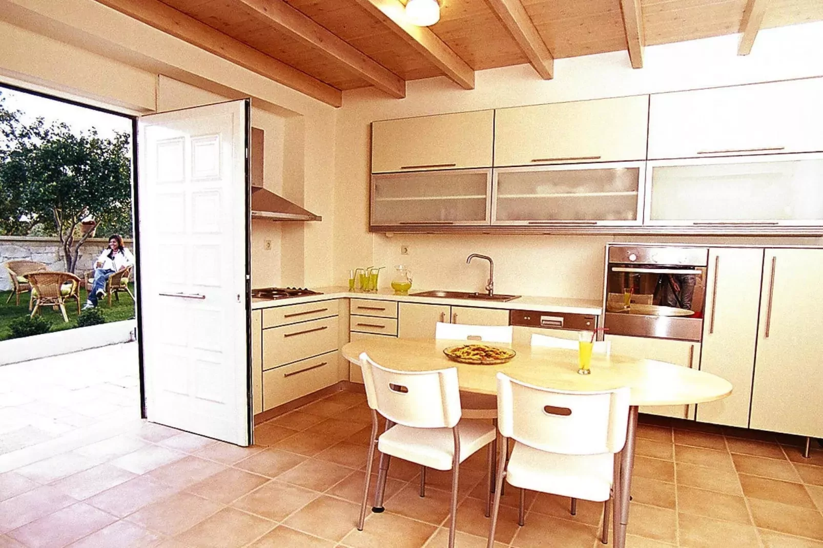 Holiday residence Rodanthi, Darmarochori-Villa Rodo, ca. 90 qm, 4 Pax-Kitchen