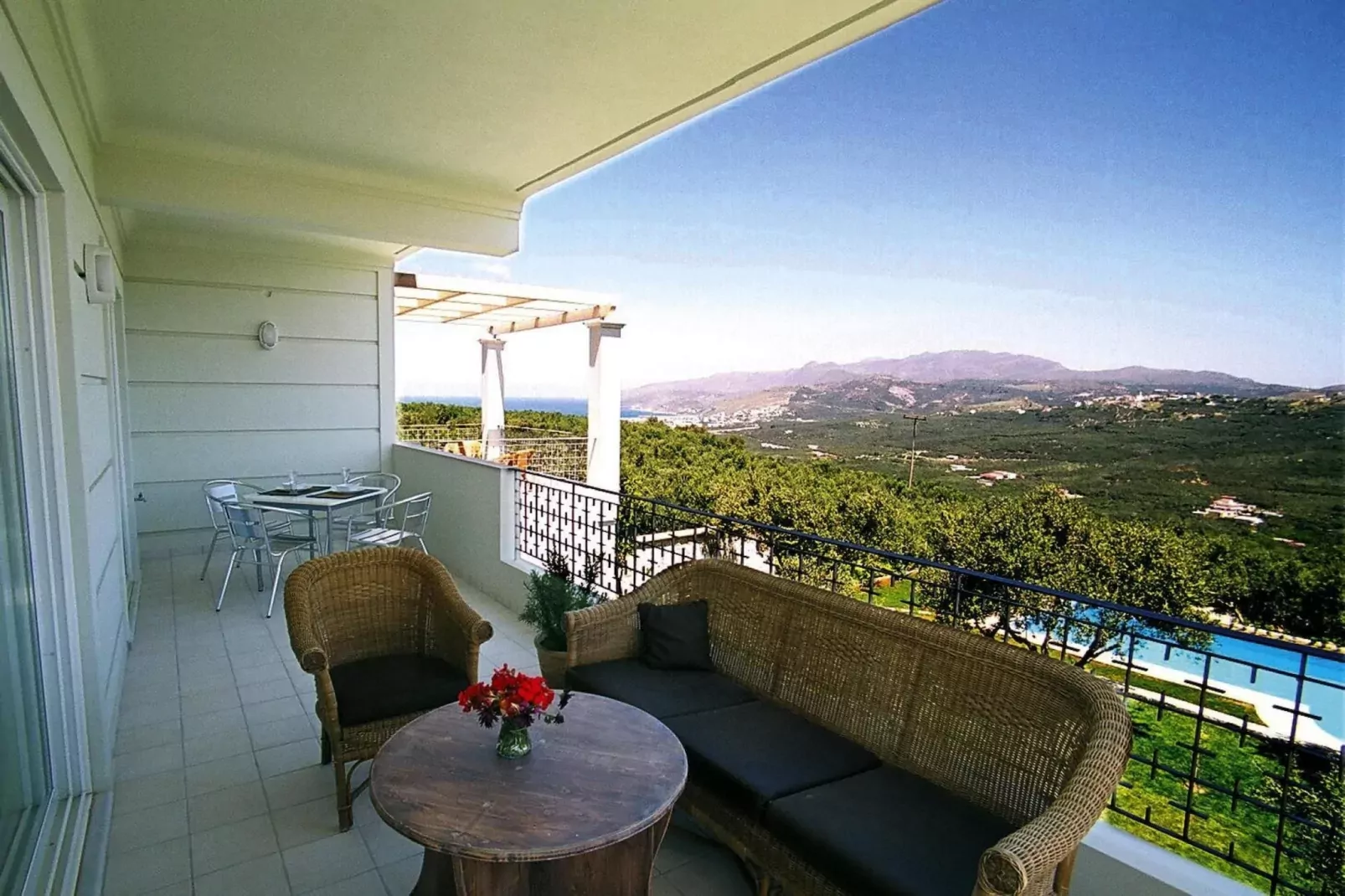 Holiday residence Rodanthi, Darmarochori-Villa Rodo, ca. 90 qm, 4 Pax-Terrace balcony
