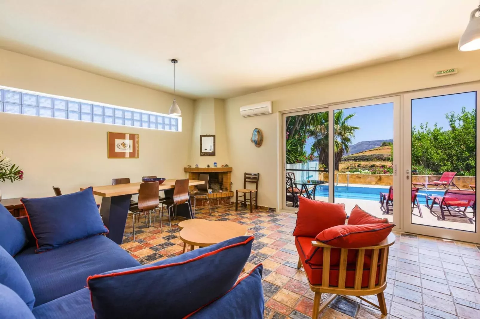 Villas Avra & Pyrgos, Episkopi-Villa Avra, ca. 120 qm, 6 pax