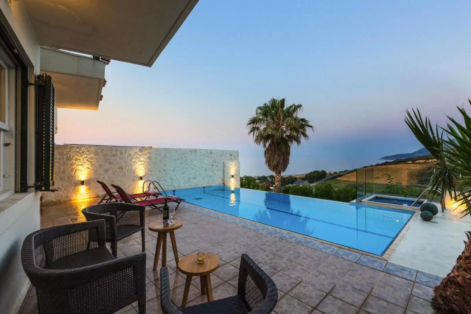 Villas Avra & Pyrgos, Episkopi-Villa Avra, ca. 120 qm, 6 pax-Schwimmbad