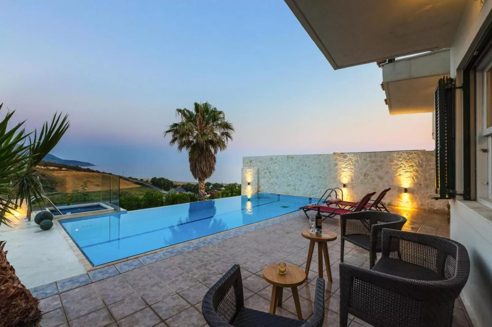 Villas Avra & Pyrgos, Episkopi-Villa Avra, ca. 120 qm, 6 pax-Schwimmbad