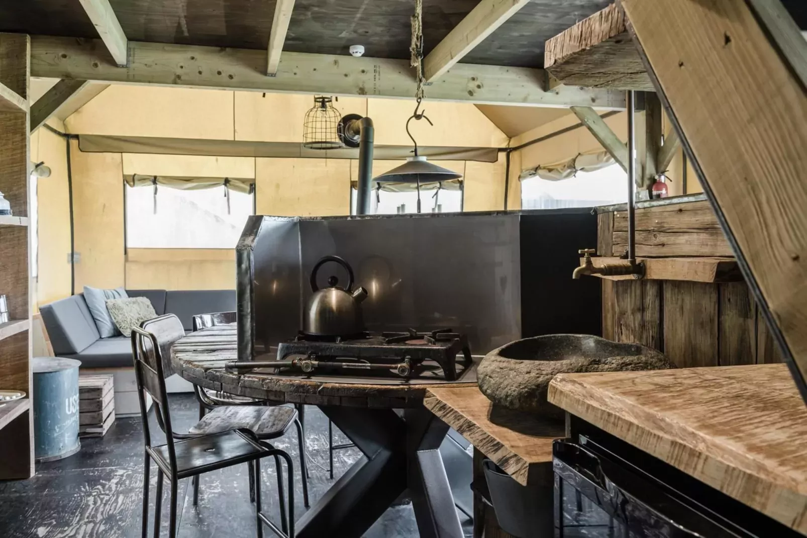 Wood Lodge Luxe - Duynpark-Kitchen