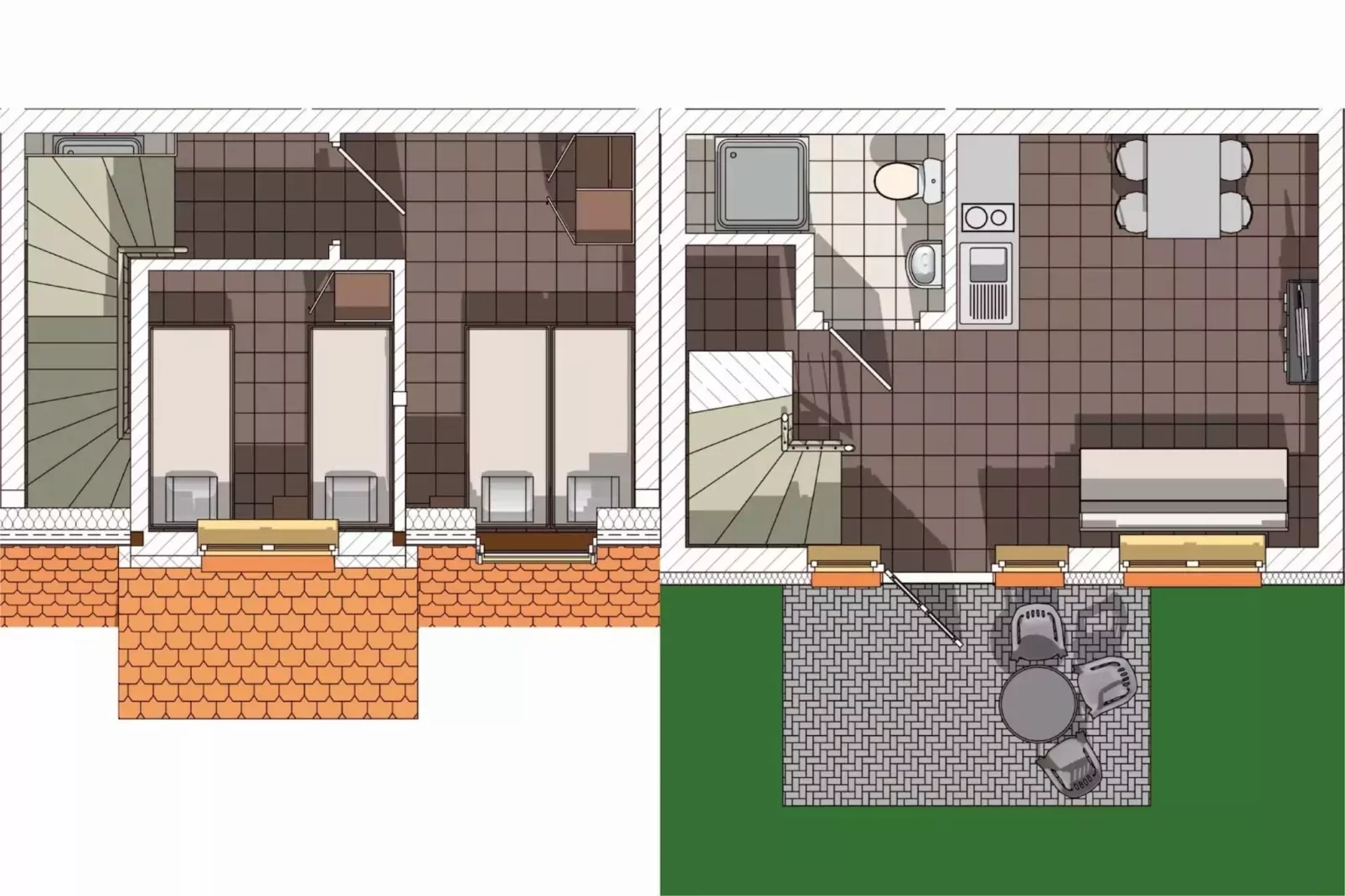 Apartamenty wakacyjne dla 4 osób Rewal-Grundriss