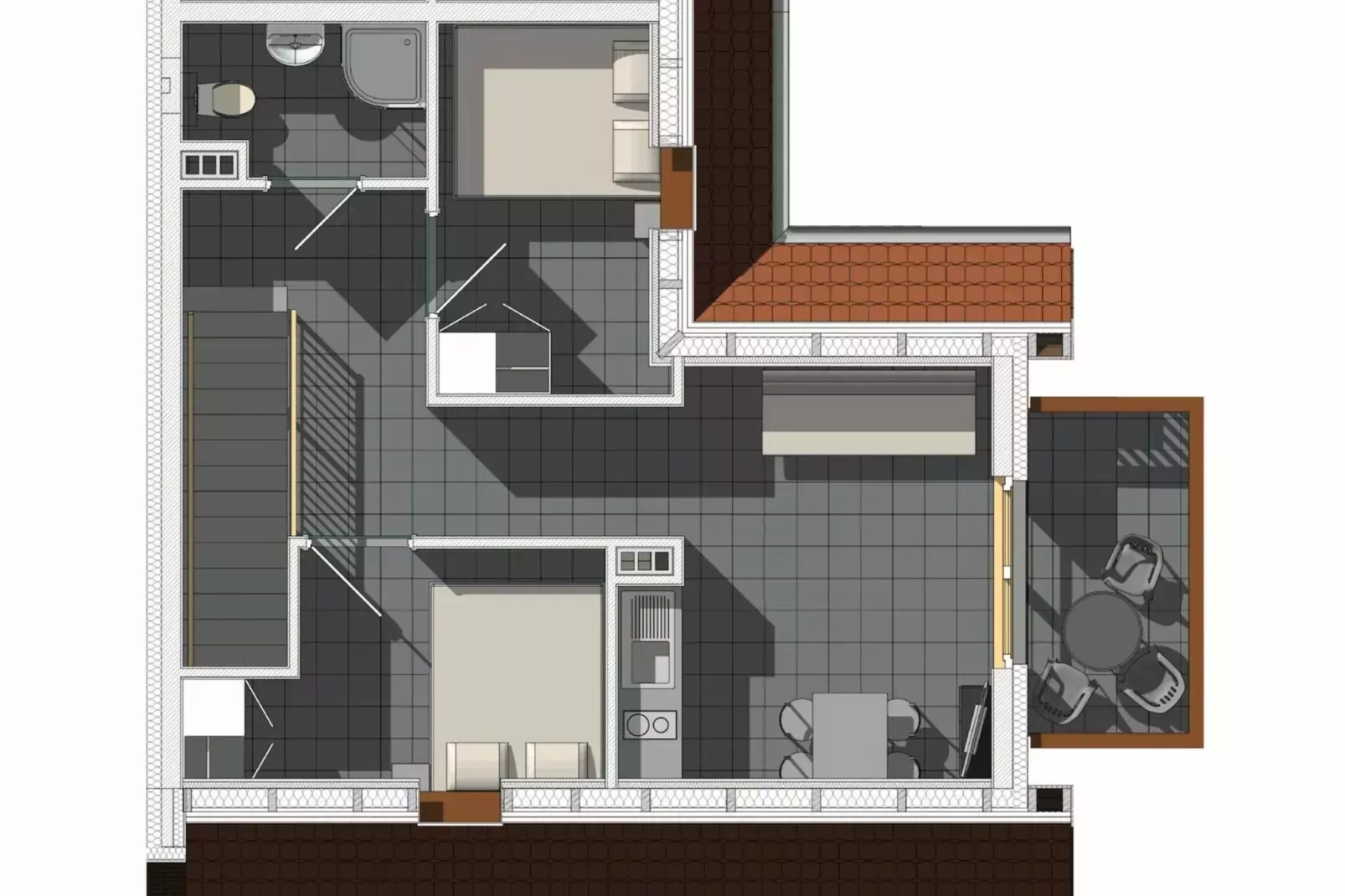 Apartamenty wakacyjne dla 4 osób Rewal-Grundriss