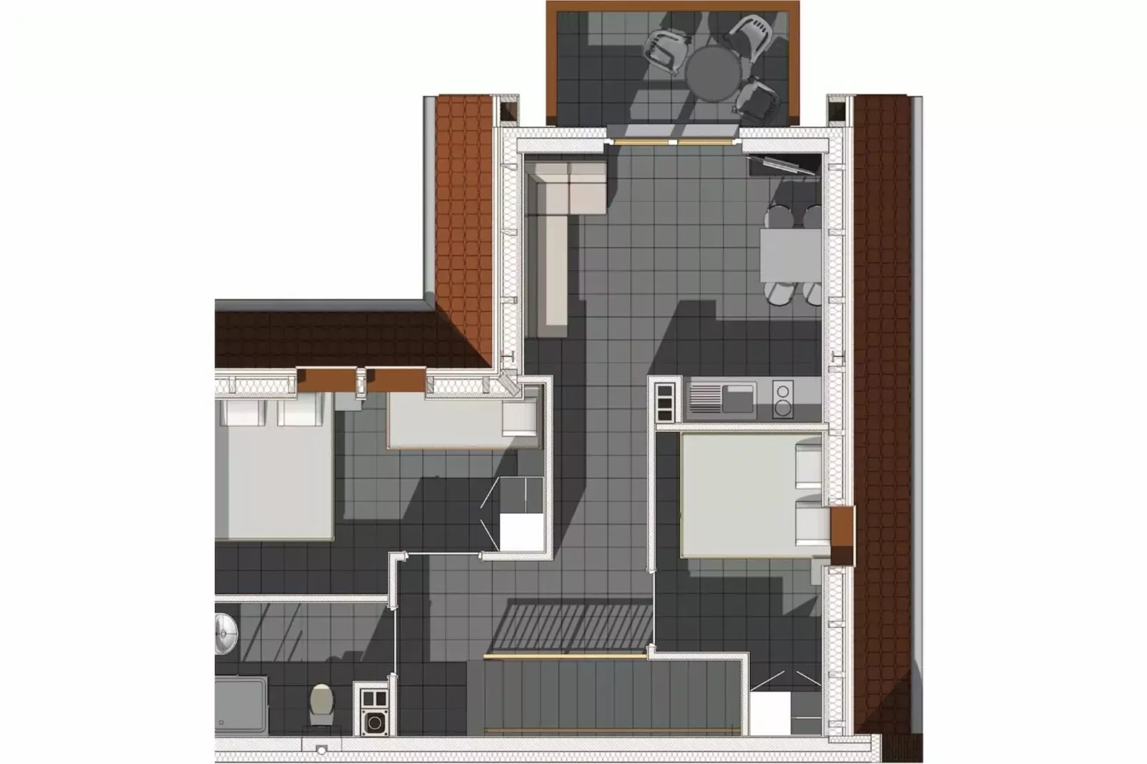Apartamenty wakacyjne dla 5 osób Rewal-Grundriss