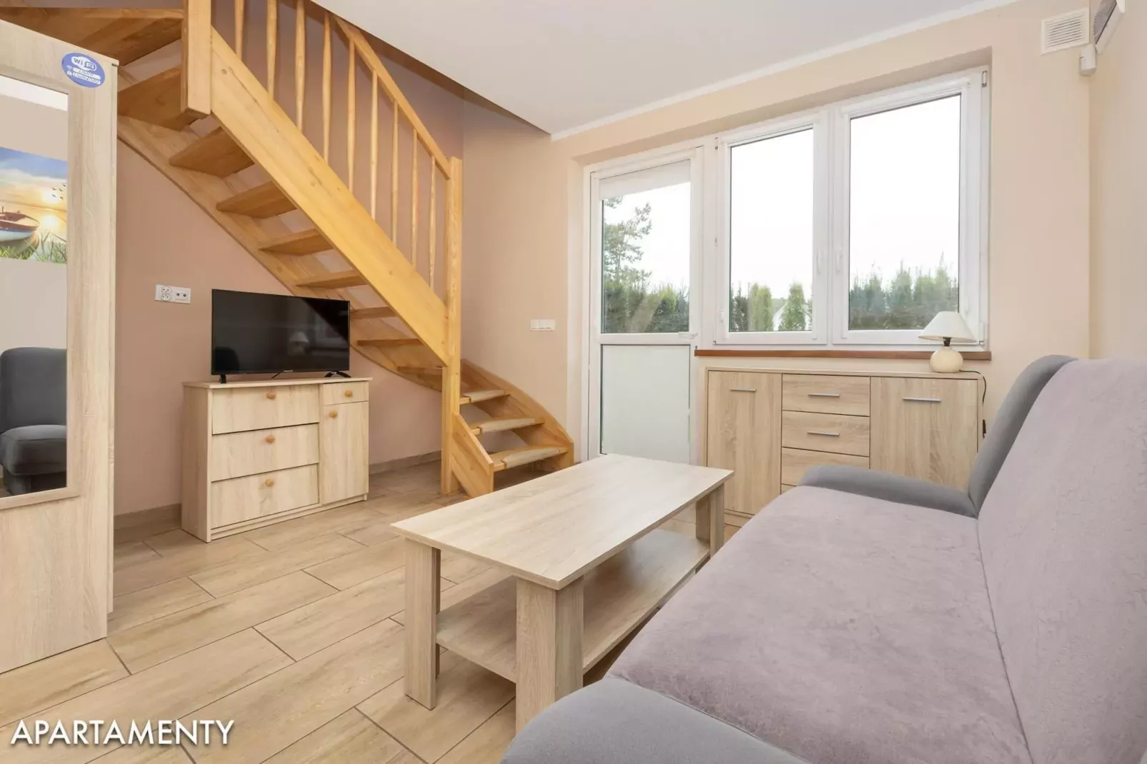 Apartamenty 4-osobowe Niechorze-Living room