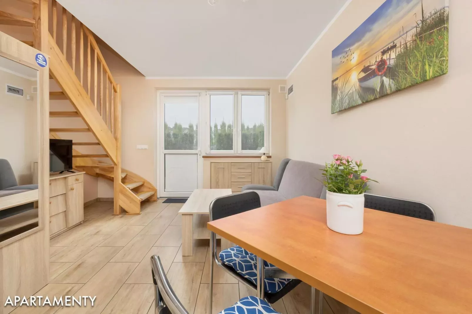 Apartamenty 4-osobowe Niechorze-Living room