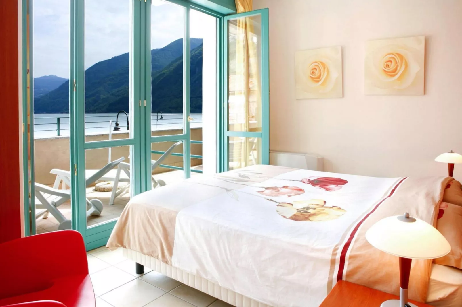 Residence Porto Letizia Porlezza  -B4 Palaca 1-room 4 pax Mountain View Deluxe P1MD4 8204-Bedroom