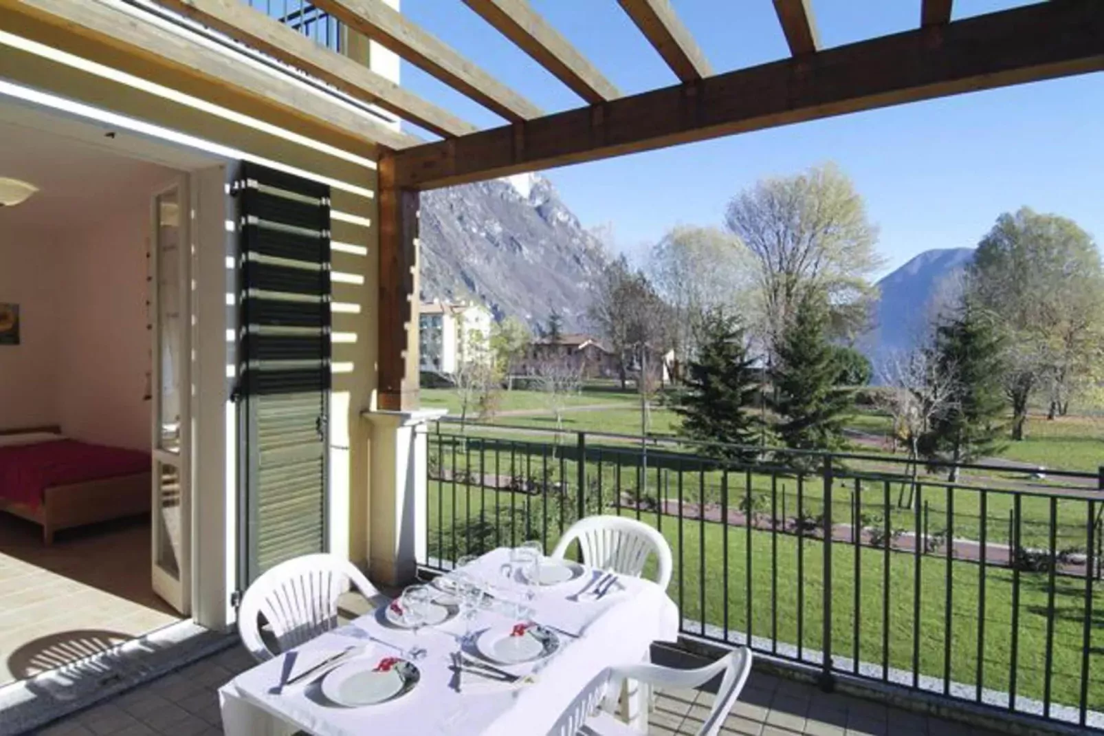 Residence Porto Letizia Porlezza - Palace 1-room 4 pax Lake View Plus P1LP4 8205-Terrace balcony