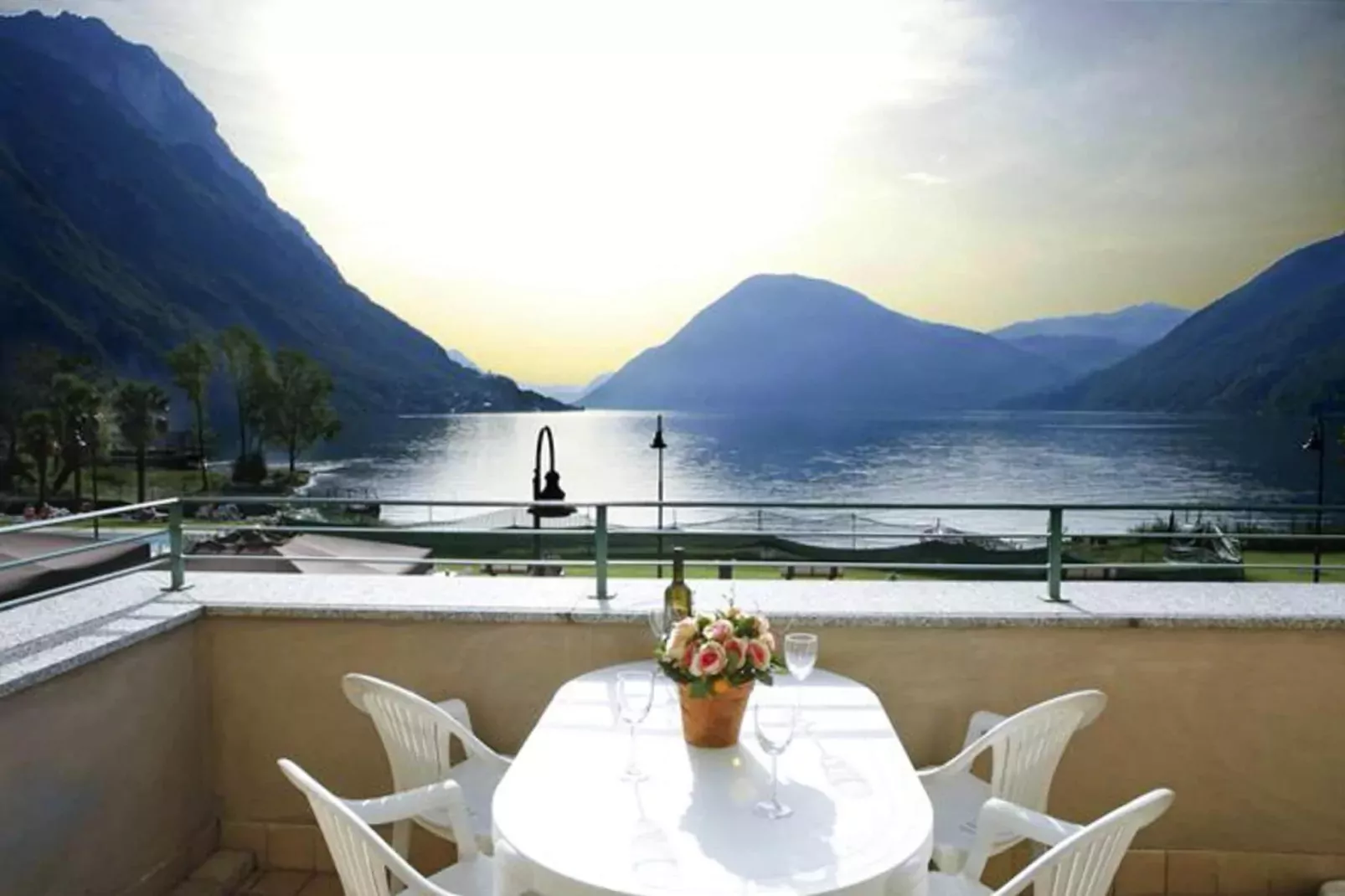 Residence Porto Letizia Porlezza - Palace 1-room 4 pax Lake View Plus P1LP4 8205-Terrace balcony