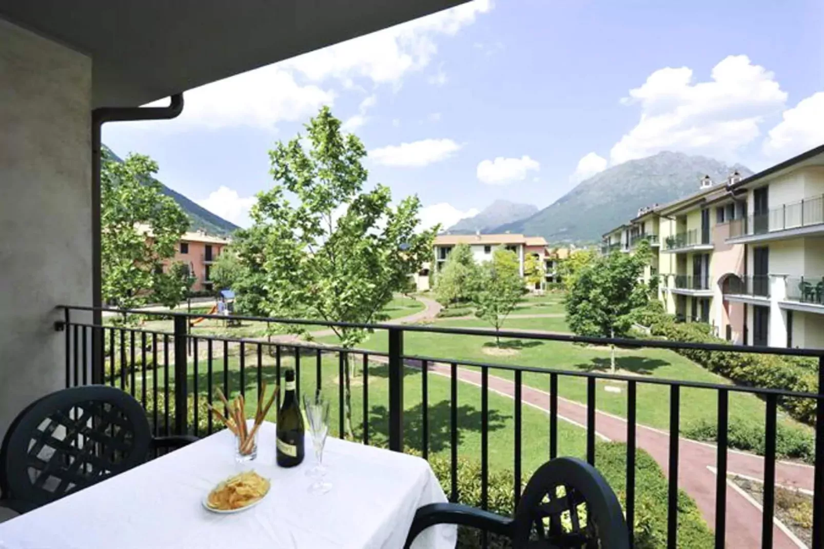 Residence Porto Letizia Porlezza - Palace 1-room 4 pax Lake View Plus P1LP4 8205-Terrace balcony
