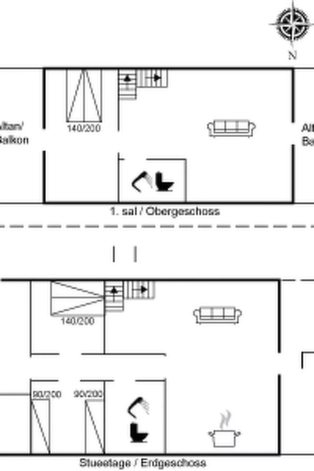 "Amandus" - 100m from the sea-Inside