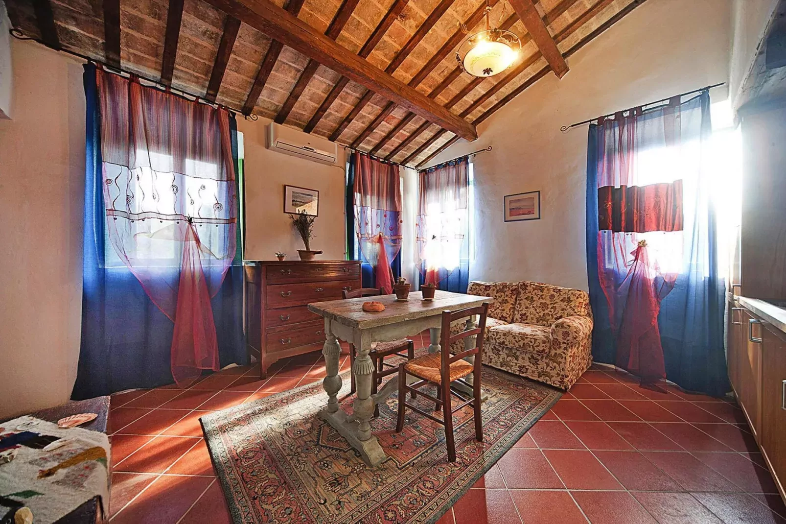 Holiday resort Casa Mare Vallugola die Gabicce, Vallugola-App 2, Tipo 3-Living room