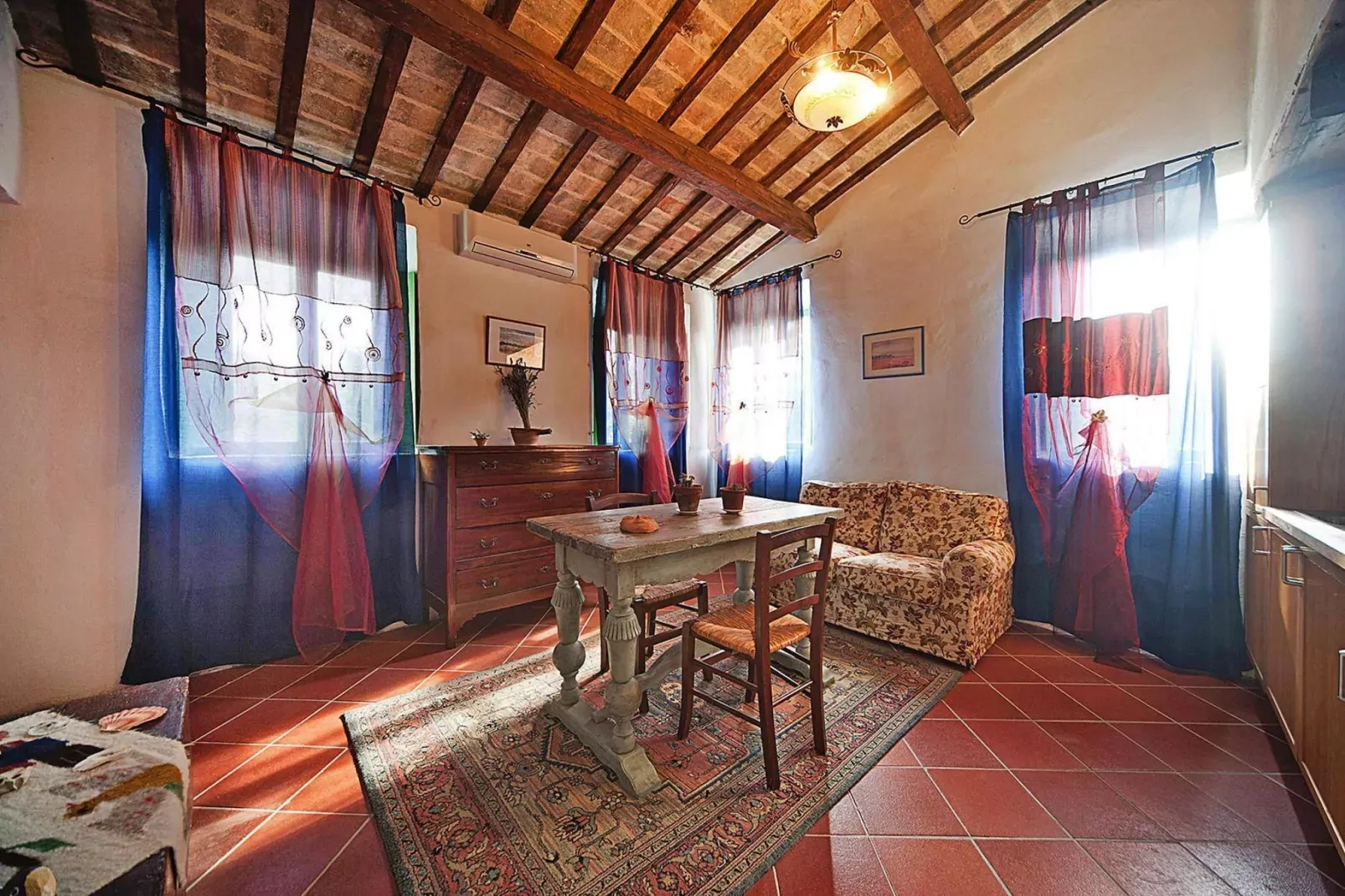 Holiday resort Casa Mare Vallugola die Gabicce, Vallugola-App. 2, Tipo 4-Living room