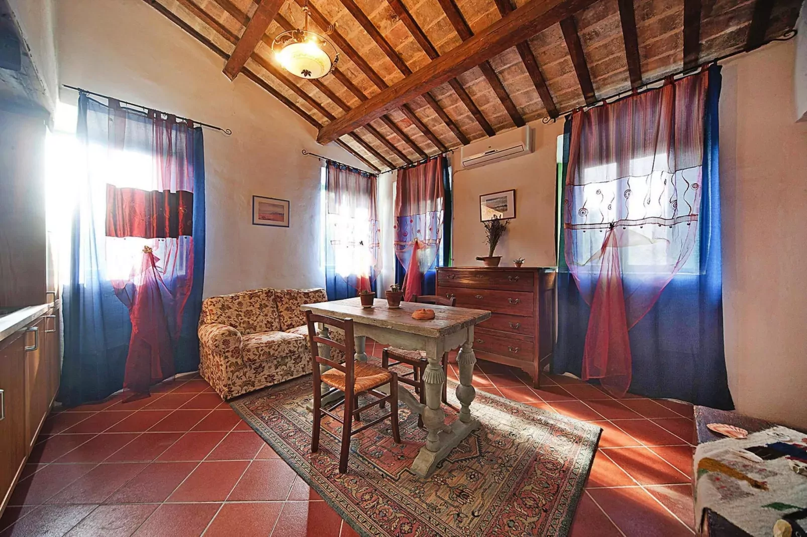 Holiday resort Casa Mare Vallugola die Gabicce, Vallugola-App. 2, Tipo 4-Living room