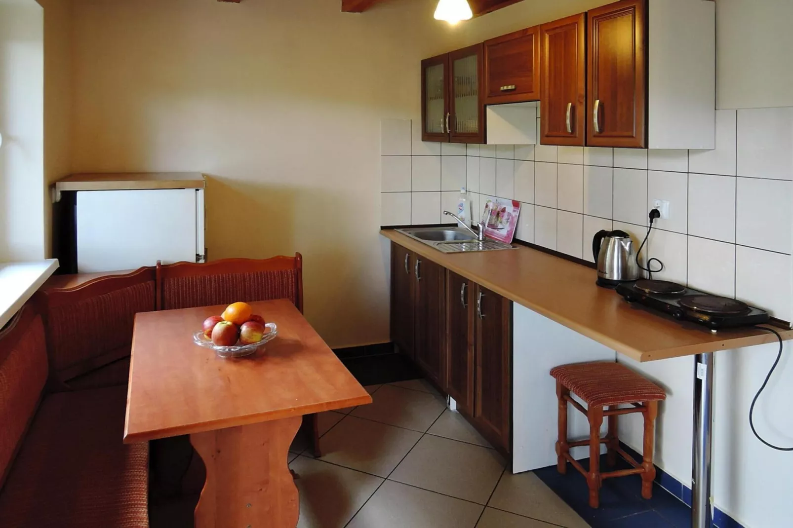 Holiday complex in Jezierzyce by Szczecin at the lake 30 qm for 4 persons Typ C Zolty-Kitchen