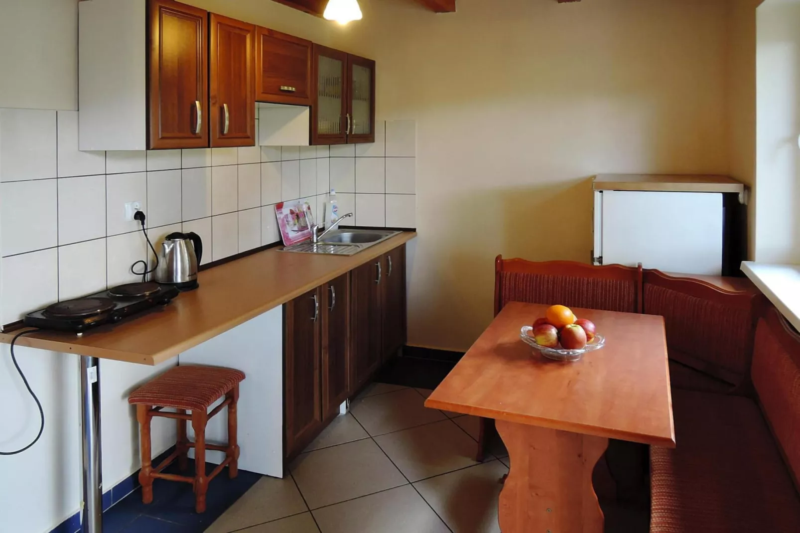 Holiday complex in Jezierzyce by Szczecin at the lake 30 qm for 4 persons Typ C Zolty-Kitchen