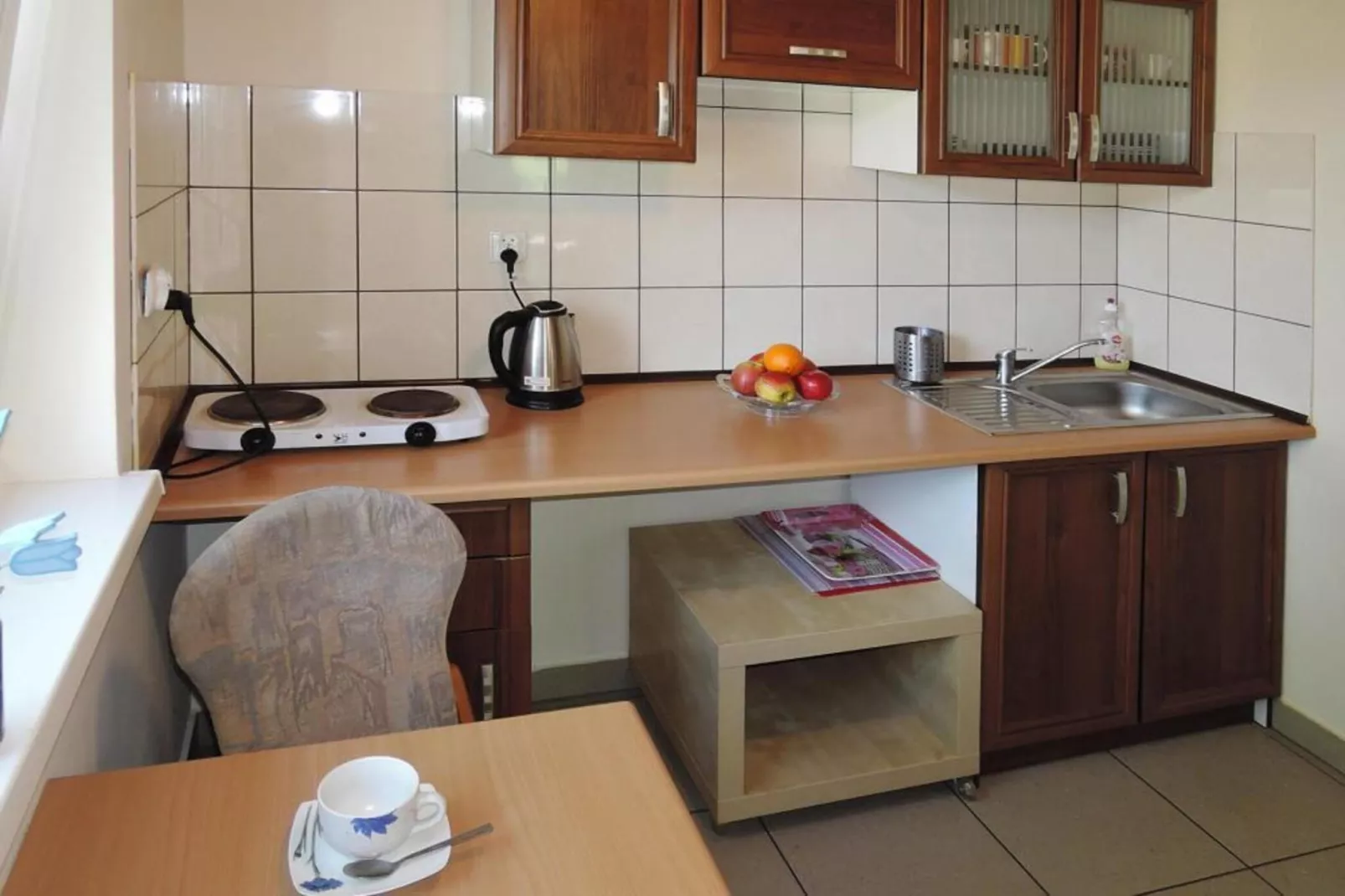 Holiday complex in Jezierzyce by Szczecin at the lake 30 qm for 4 persons Typ C Zolty-Kitchen