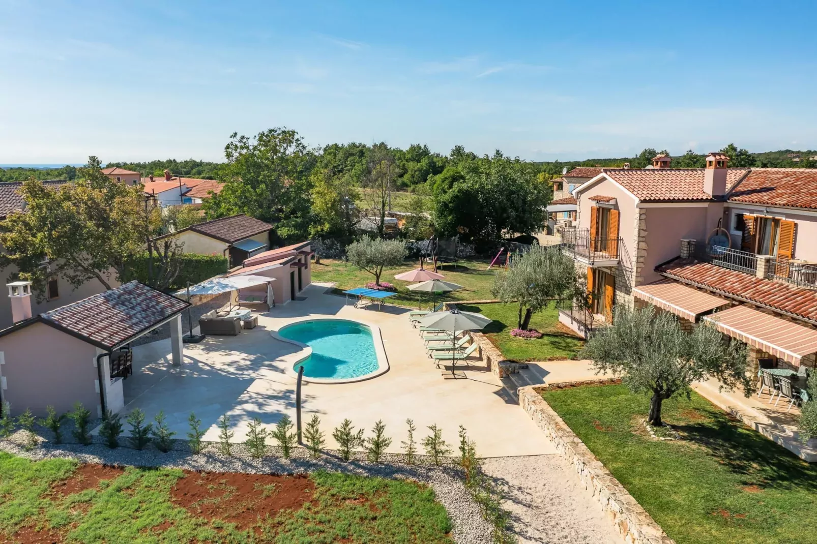 Villa Marijanin vrt-Vue d'été