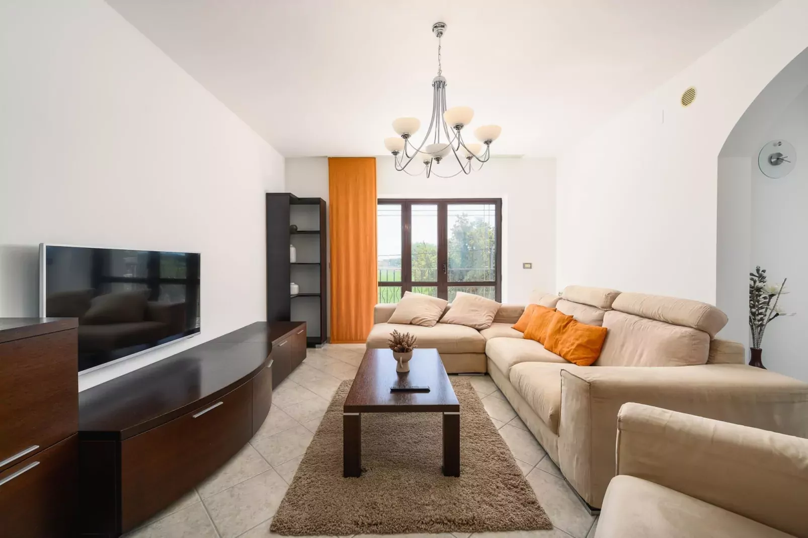 Premium Apartment Silvia II with private pool-Living room