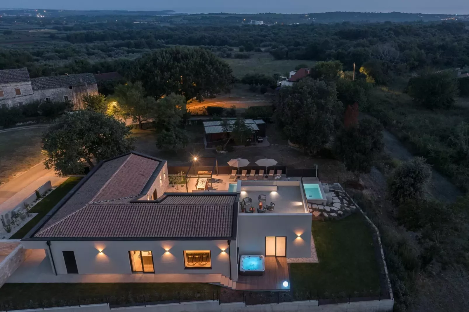 Luxury Villa Casa Maria-Außenbereich Sommer