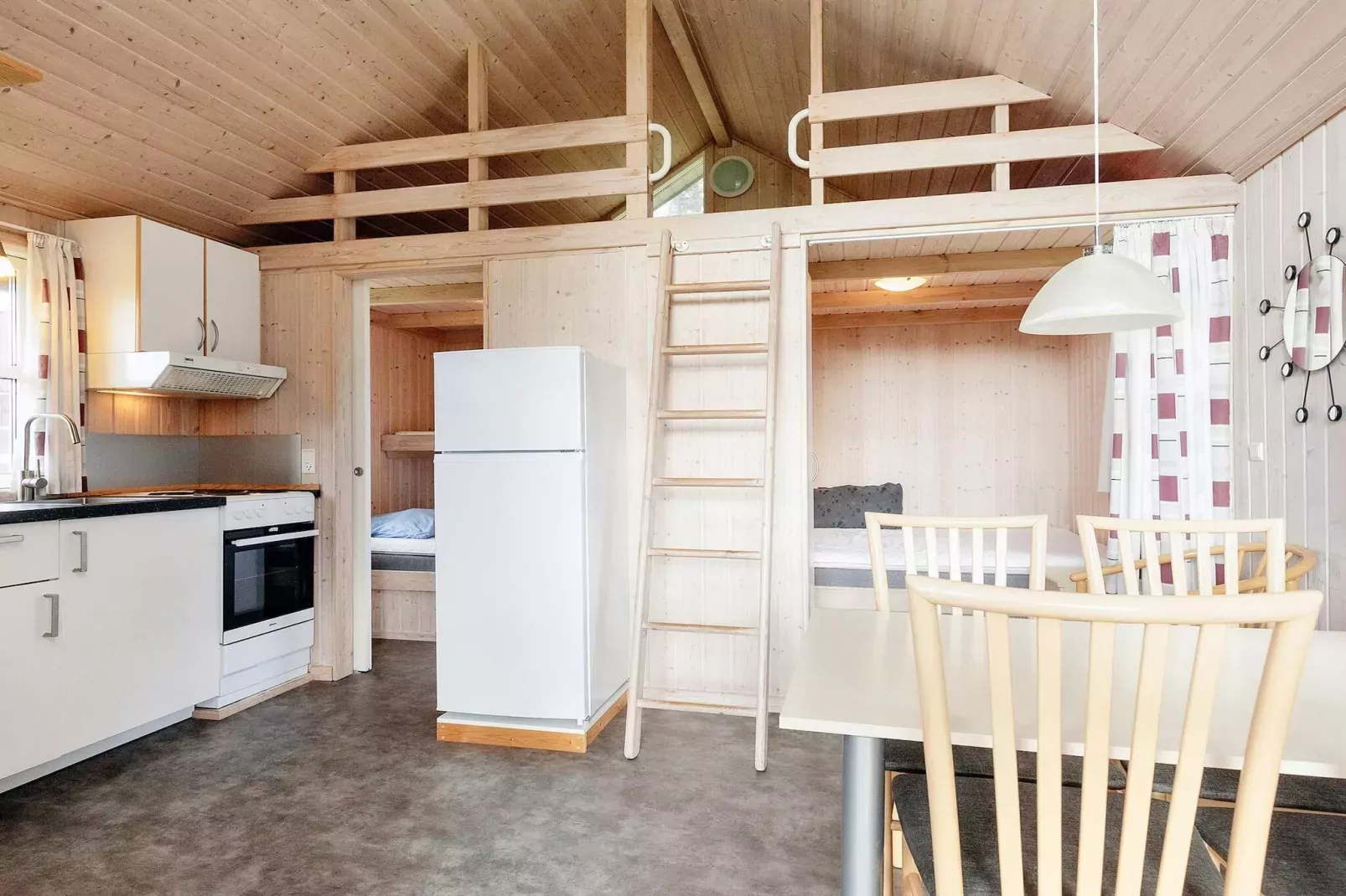 Cabin in camping resort with heating-Indoor