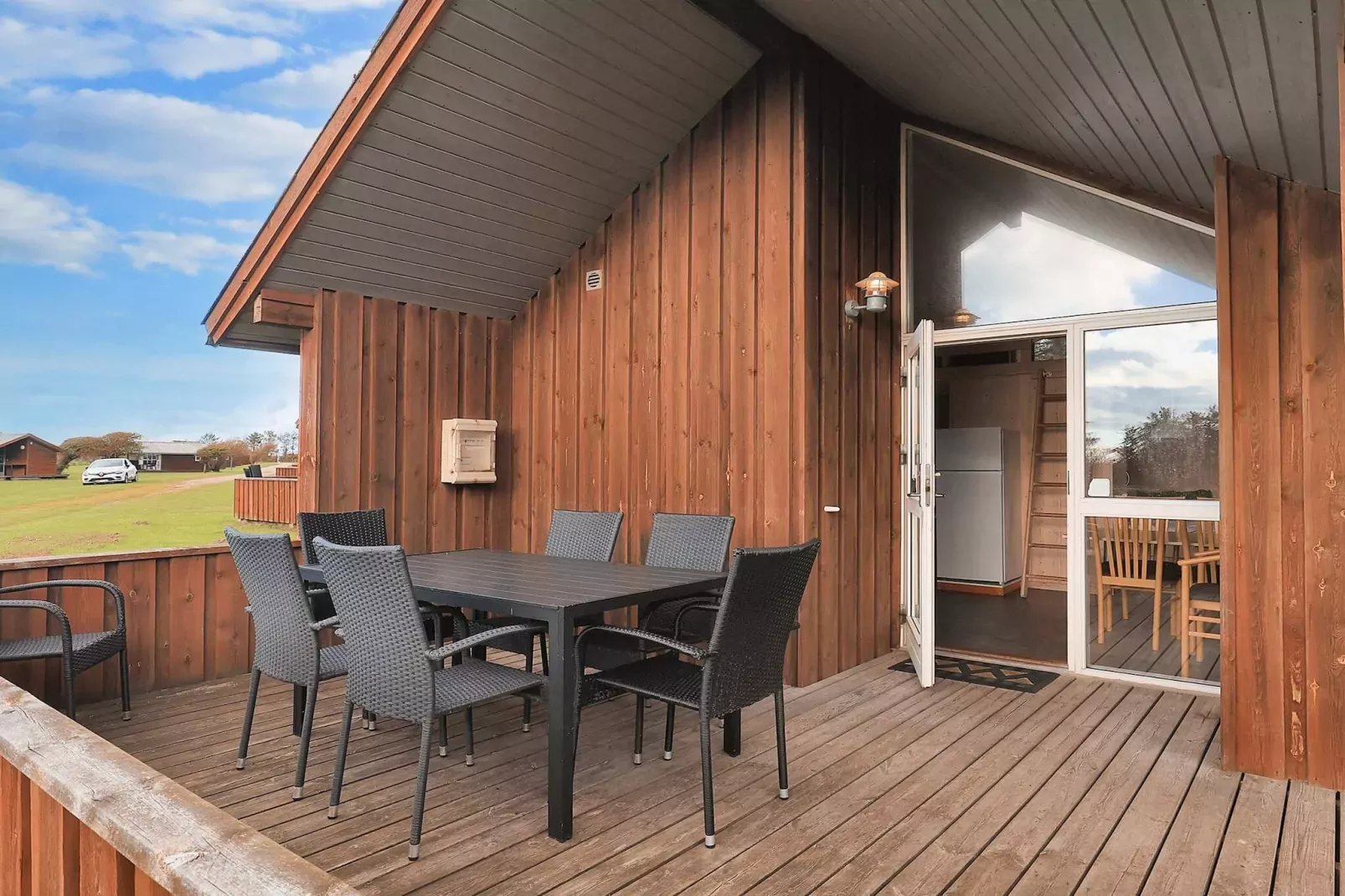 Cabin in camping resort with heating-View