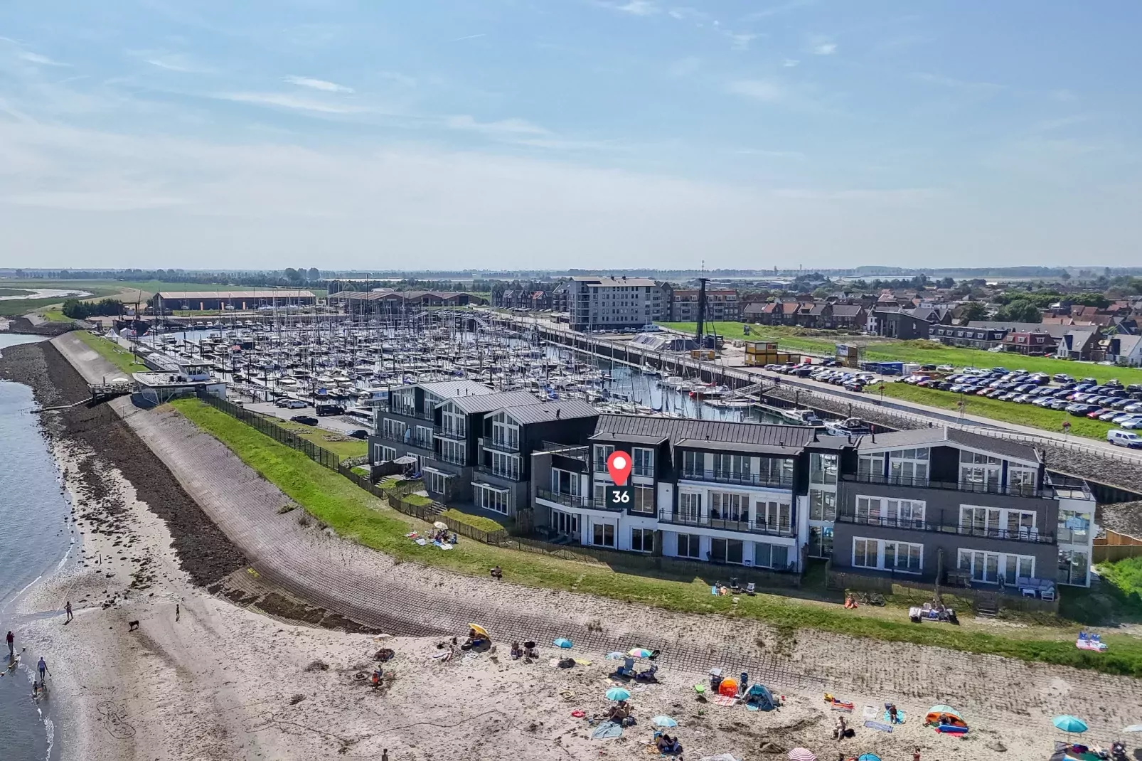 Luxe appartement Vista Maris - Havenweg 8-36 'Oester Oase'-Außenbereich Sommer