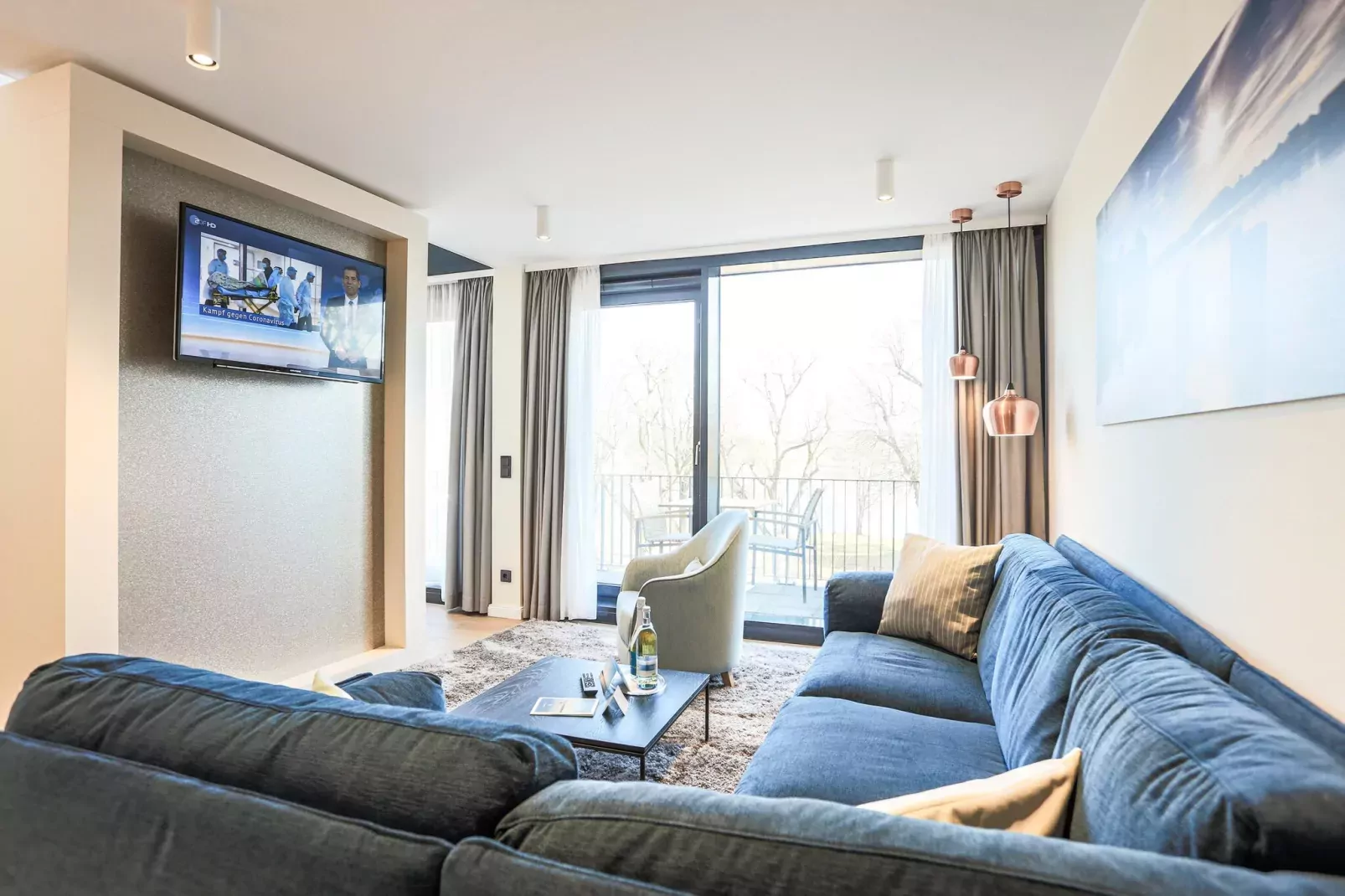 Apartments im MAREMÜRITZ Yachthafen Resort & Spa / Kompass Maisonette 70 qm-Salon