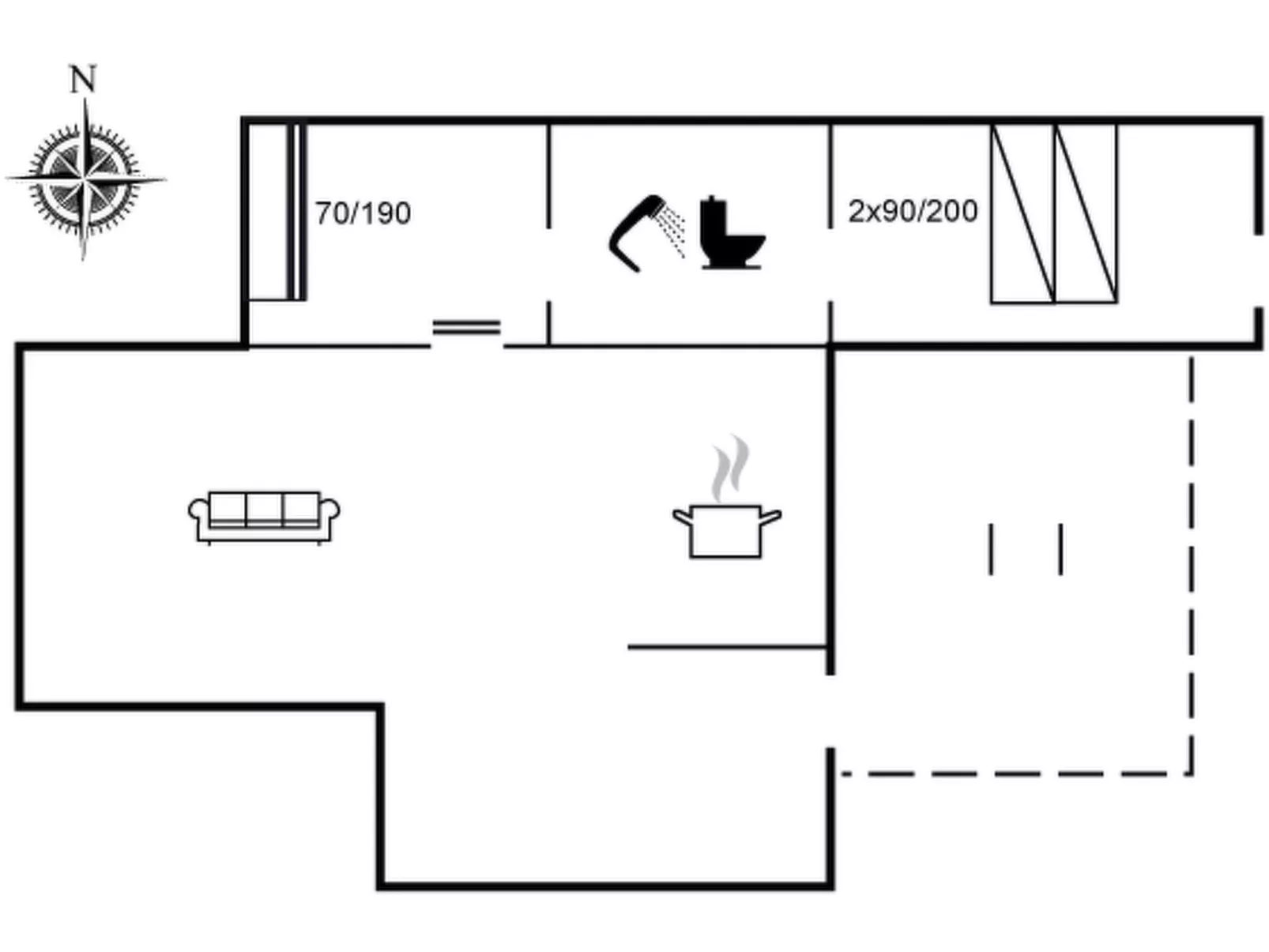 "Fromer" - 50m from the sea-Inside