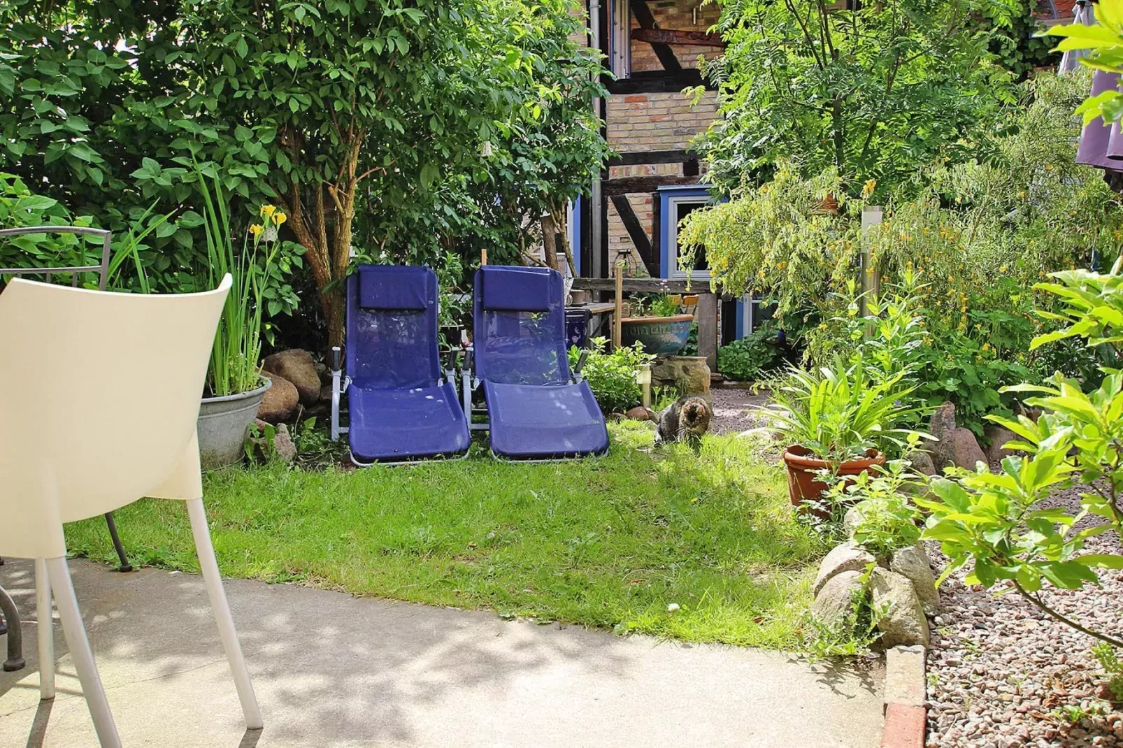 Großer Burgblick 45 qm Plau am See-Gärten Sommer