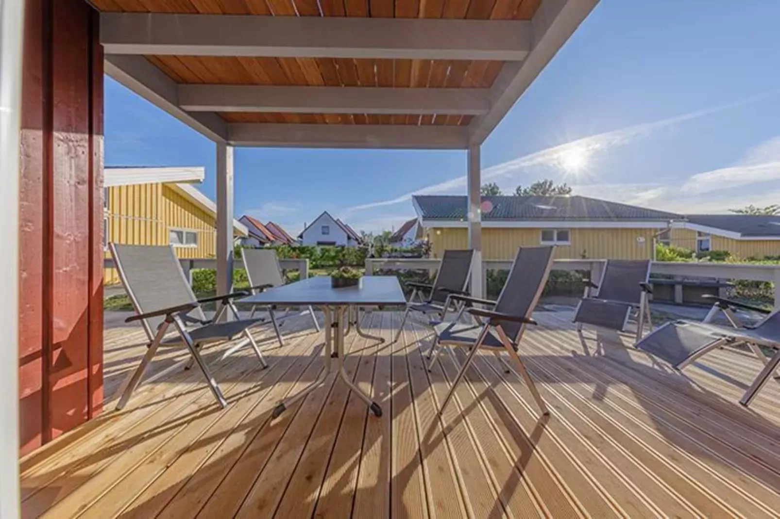 Ferienhaus Seeschwalbe-Classic 90 qm 74a-View summer