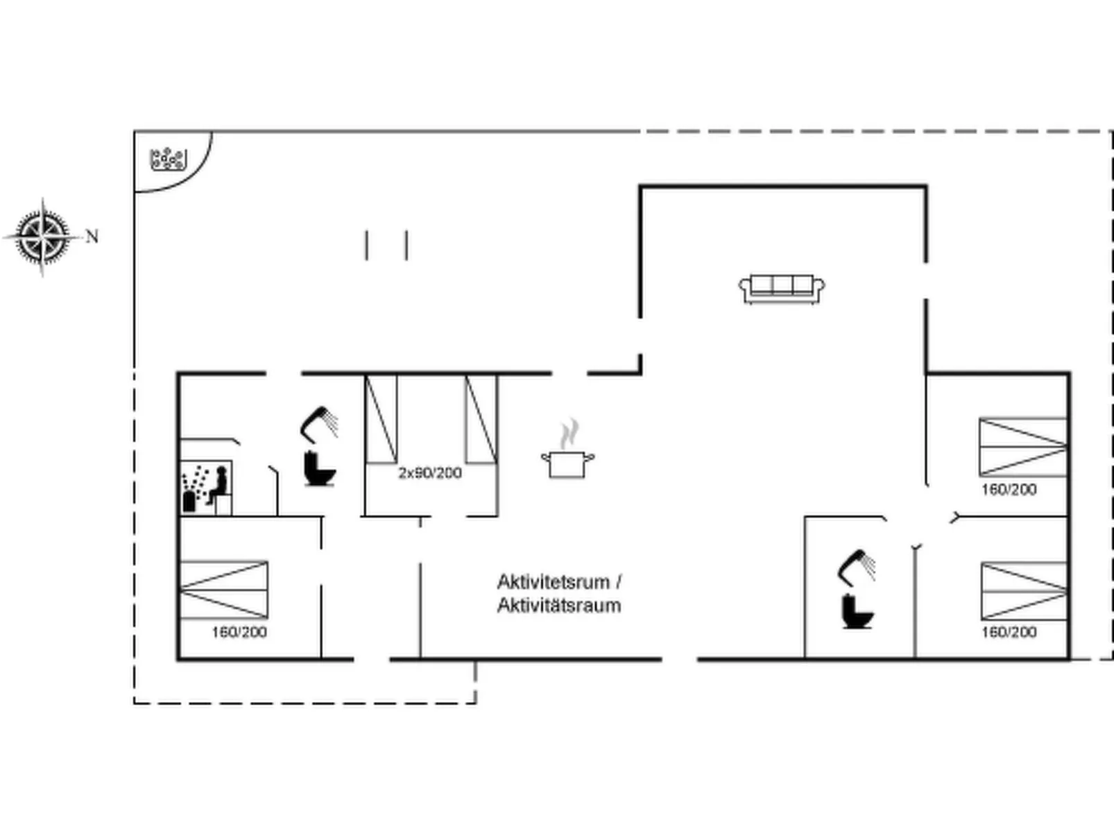 "Yakari" - 300m from the sea-Inside