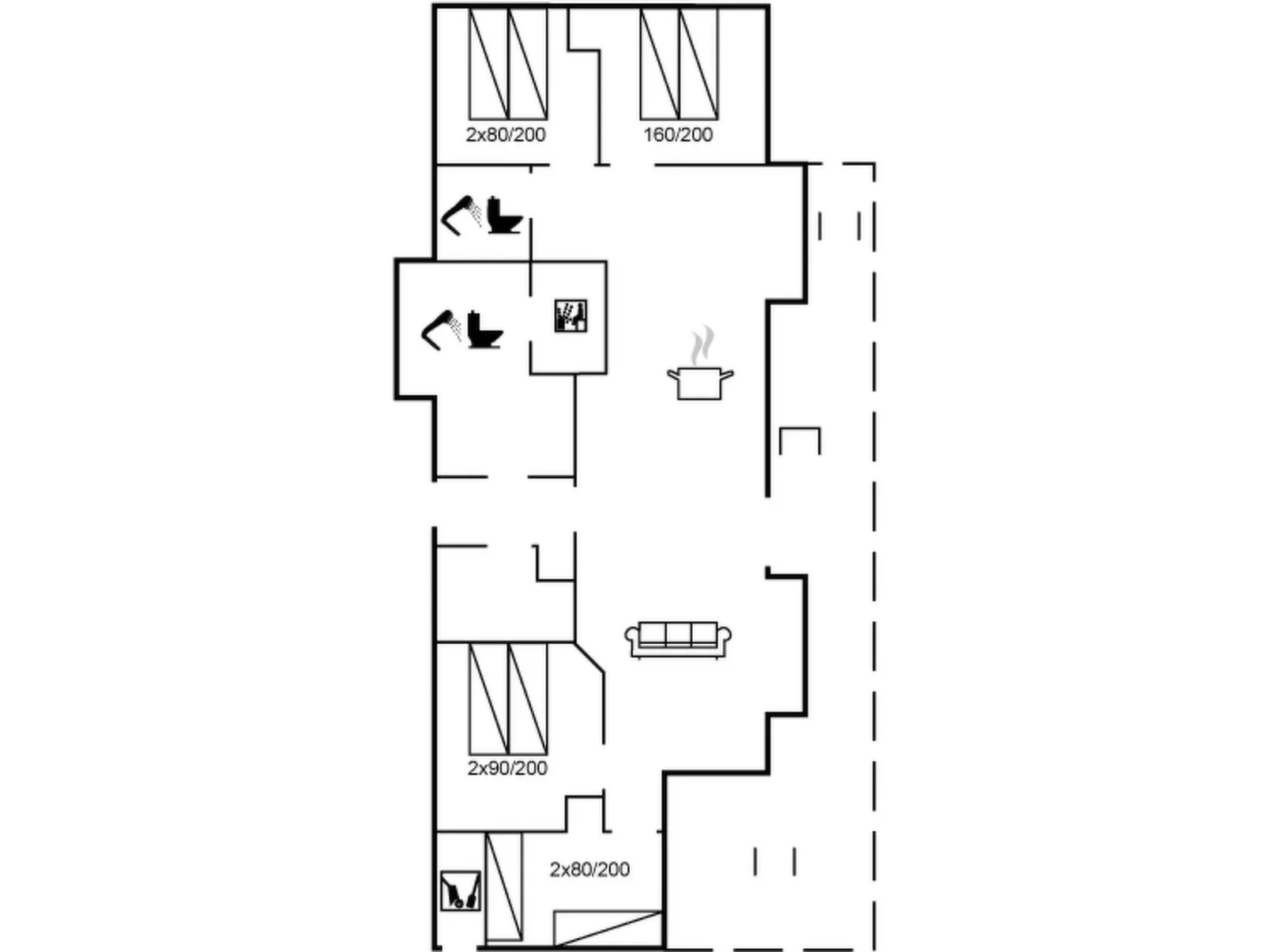 "Dorit" - 600m from the sea-Inside