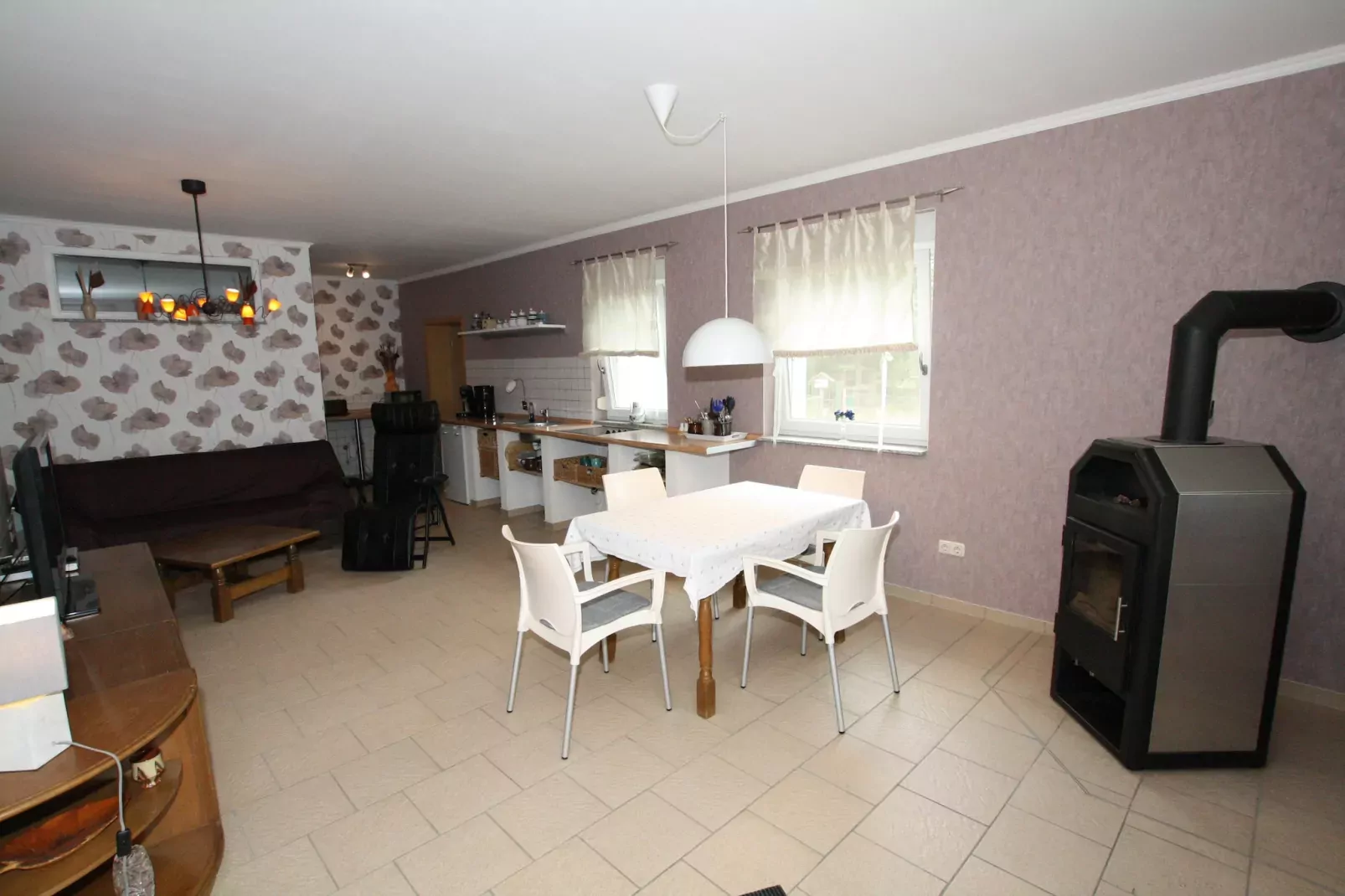 Ferienhaus 60 qm rollstuhlgerecht-Salon