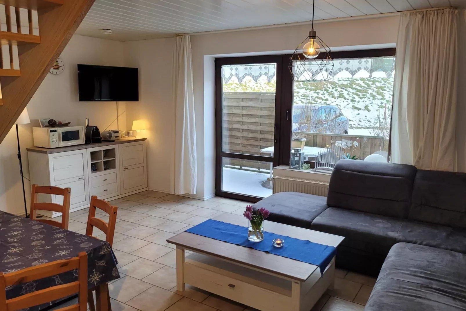 Fewo Wattkieker - Wattseite-Wohnzimmer