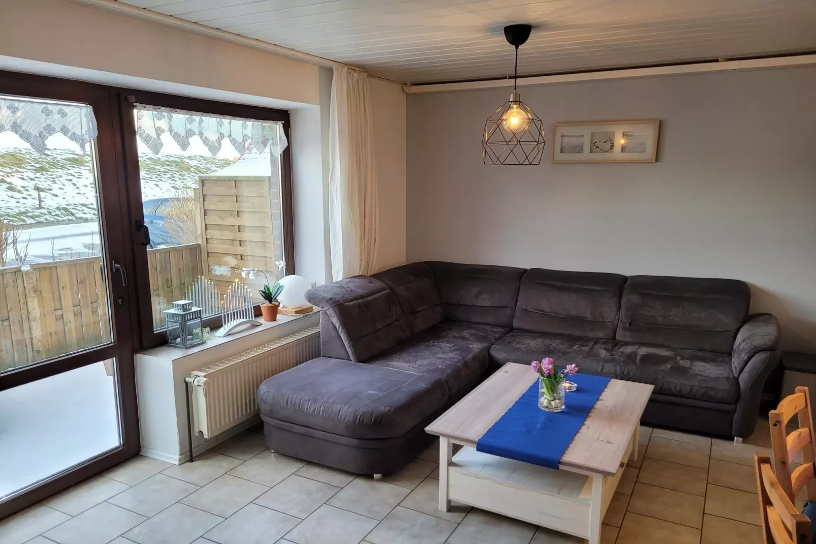 Fewo Wattkieker - Wattseite-Wohnzimmer