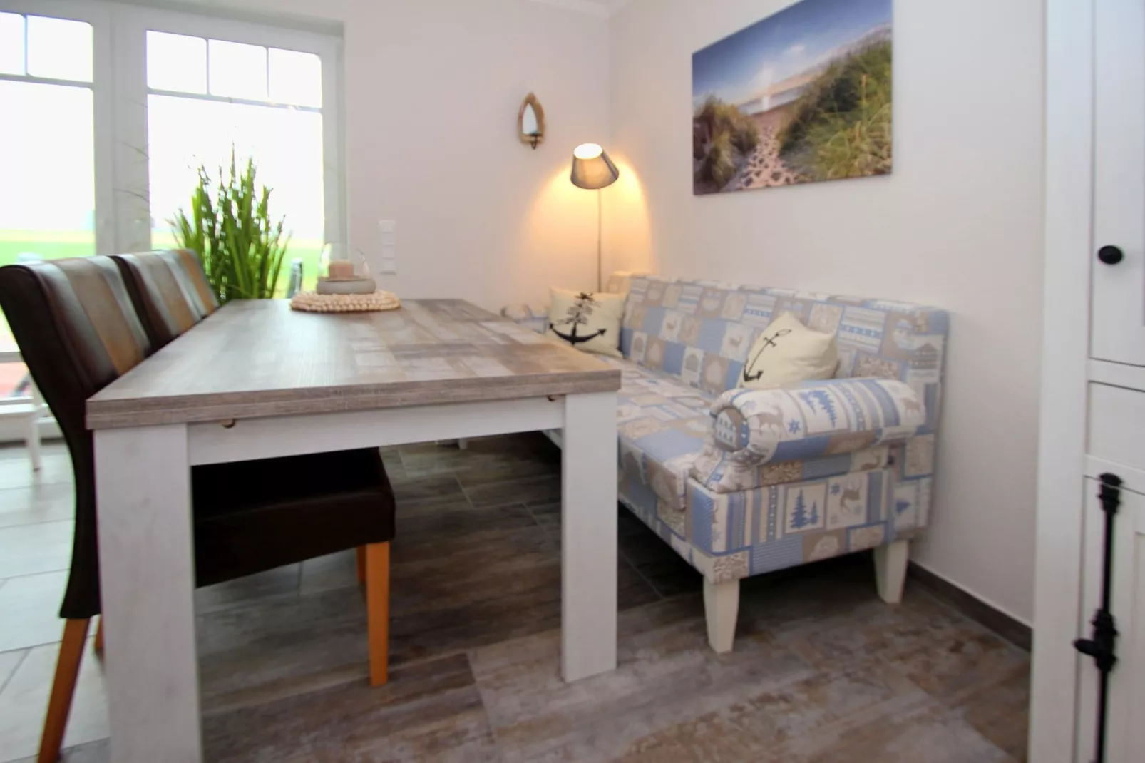 Gemütliche Nordsee-Wohnung in Neßmersiel mit Garten und Feldblick-Living room