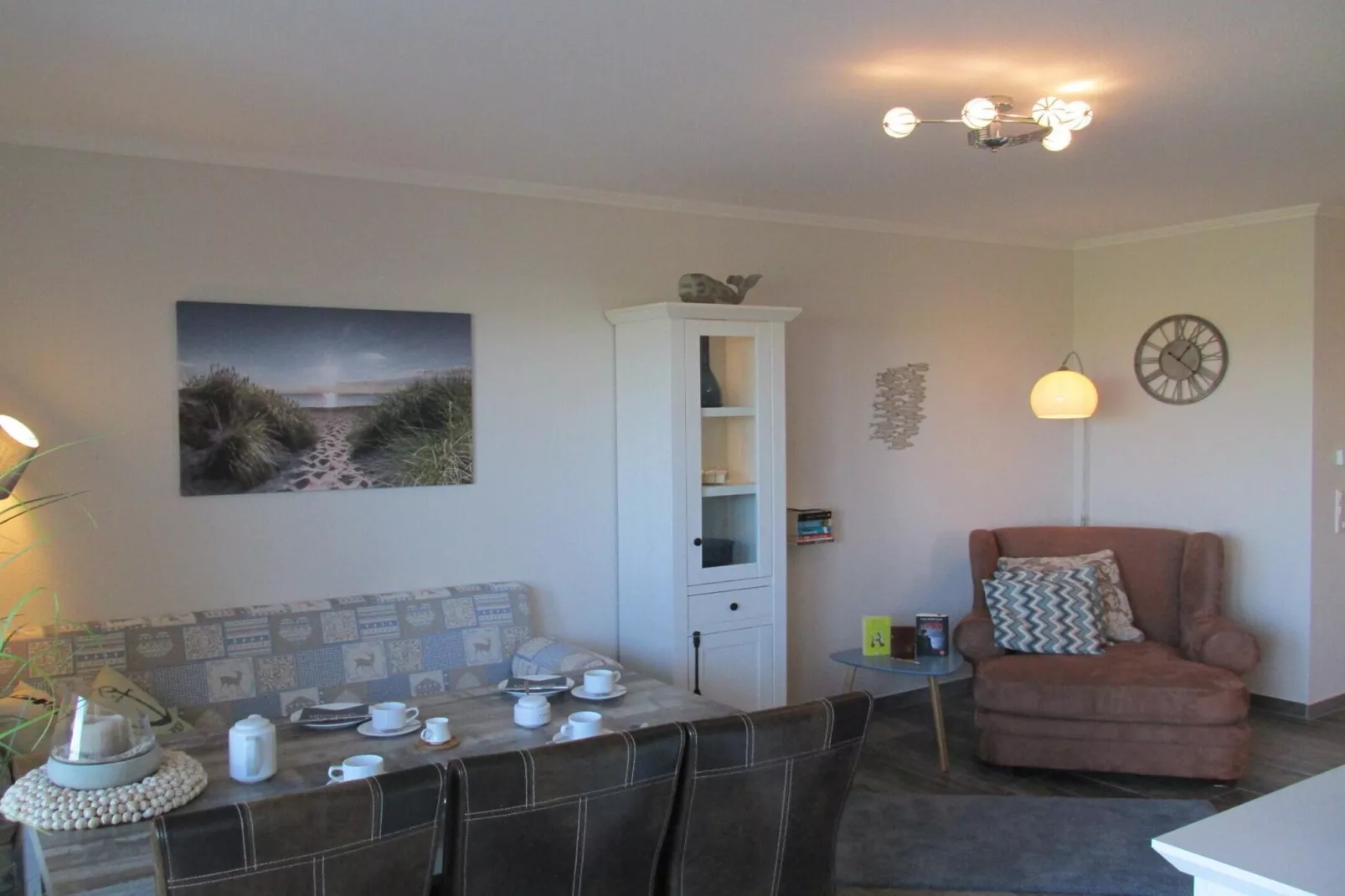 Gemütliche Nordsee-Wohnung in Neßmersiel mit Garten und Feldblick-Living room