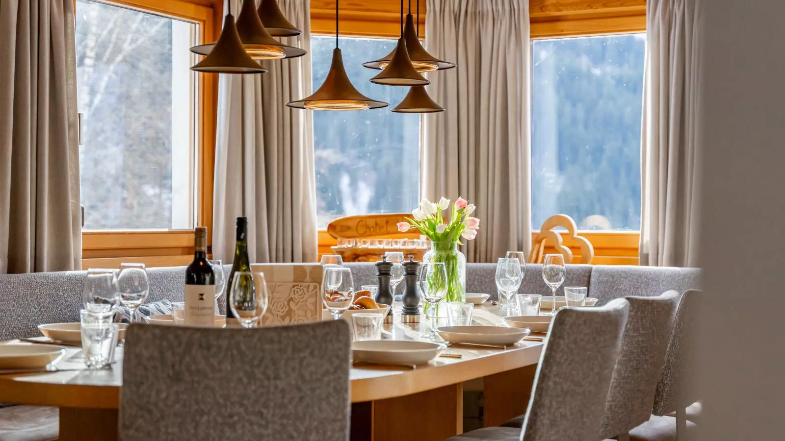 Chalet Huski Viehhofen-Dining room