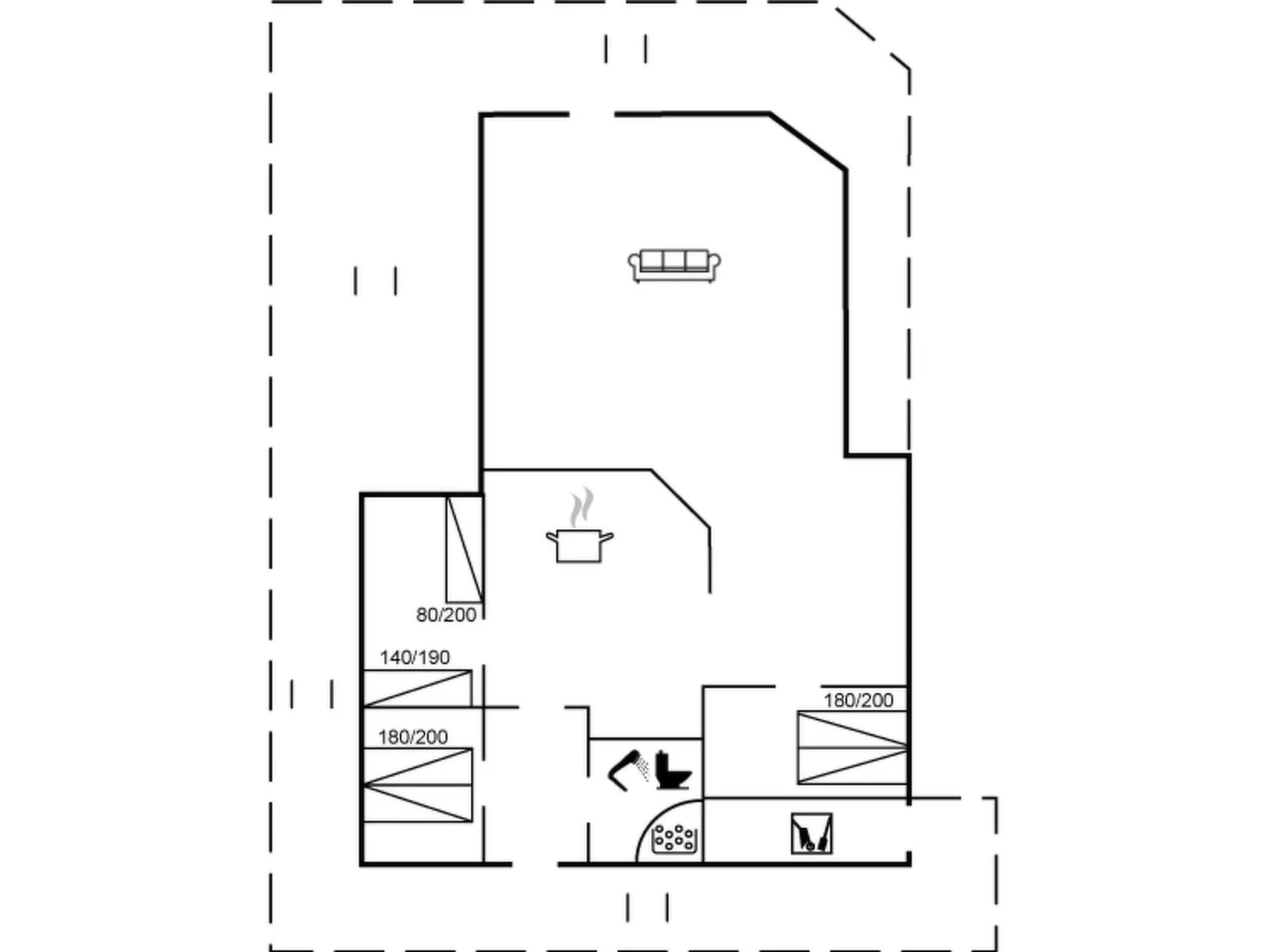 "Fenia" - 350m to the inlet-Inside
