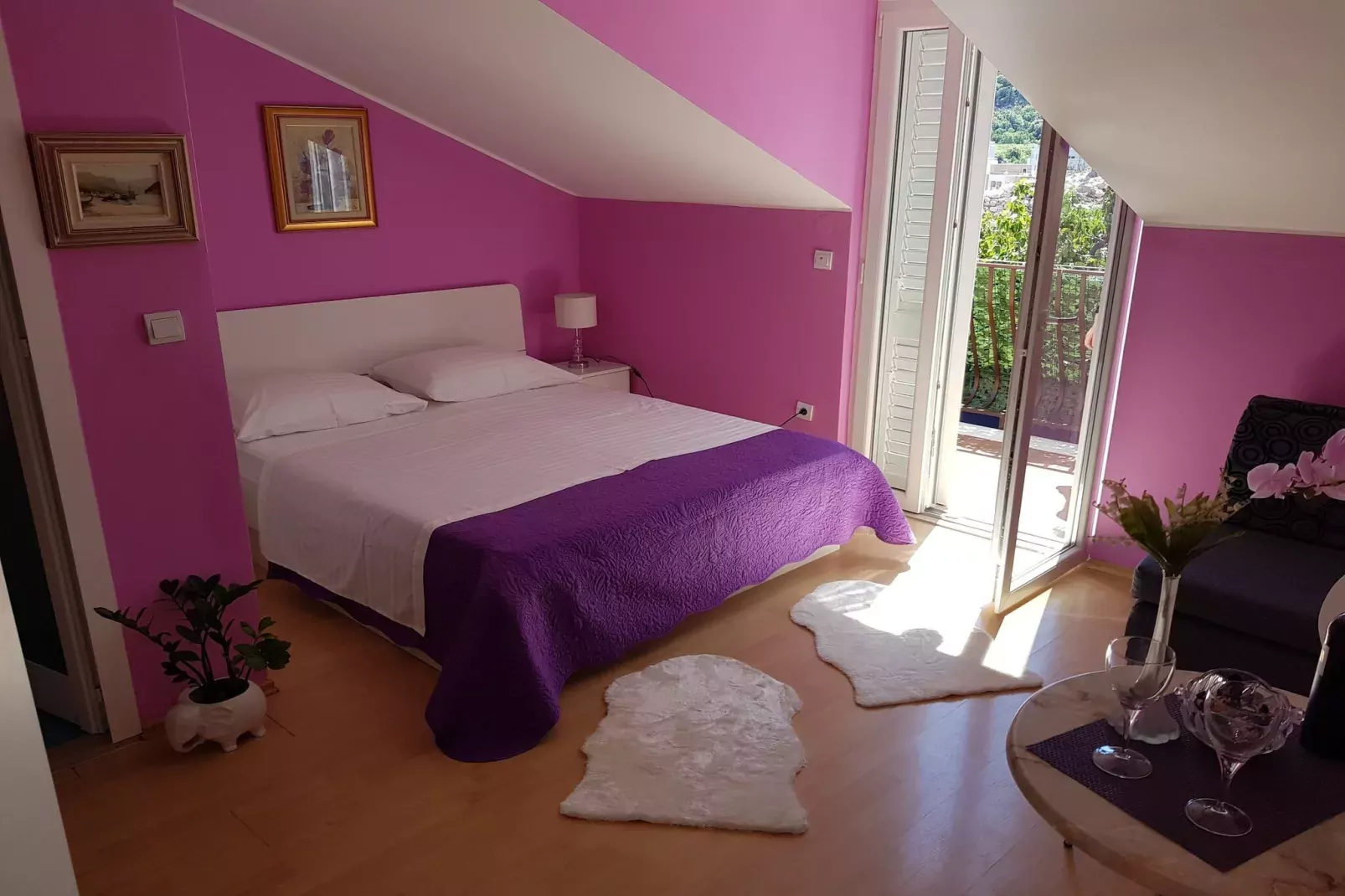 Guest House Avdic - Studio Apartment with Balcony-Bedroom