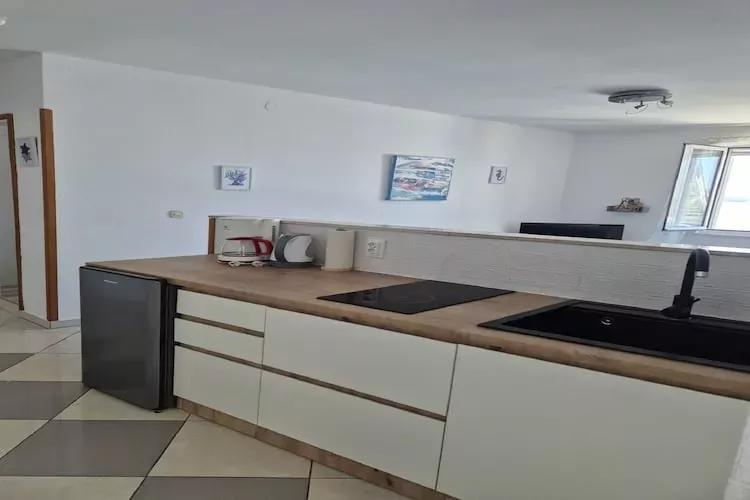 Apartments Matea - One-Bedroom Apartment with Sea View - (Štikovica)-Kitchen