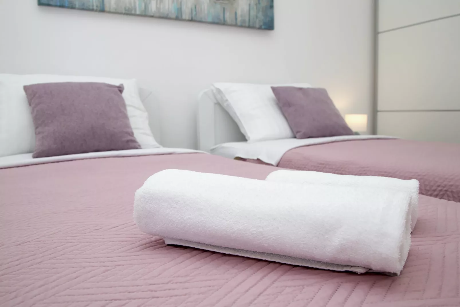 Apartments Isabora - Two-Bedroom Apartment with Terrace and Partial Sea View (Nea)-Bedroom