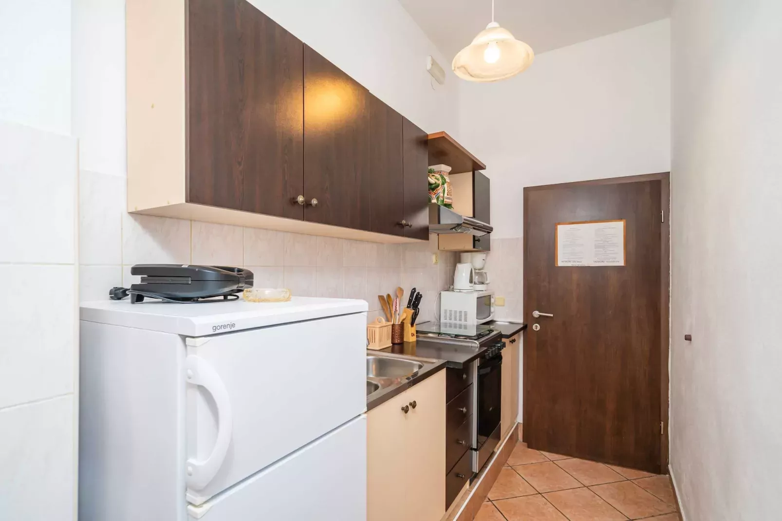 Apartments Senjo - Studio Apartment with Balcony with Side Sea View (Apartman 4)-Cuisine